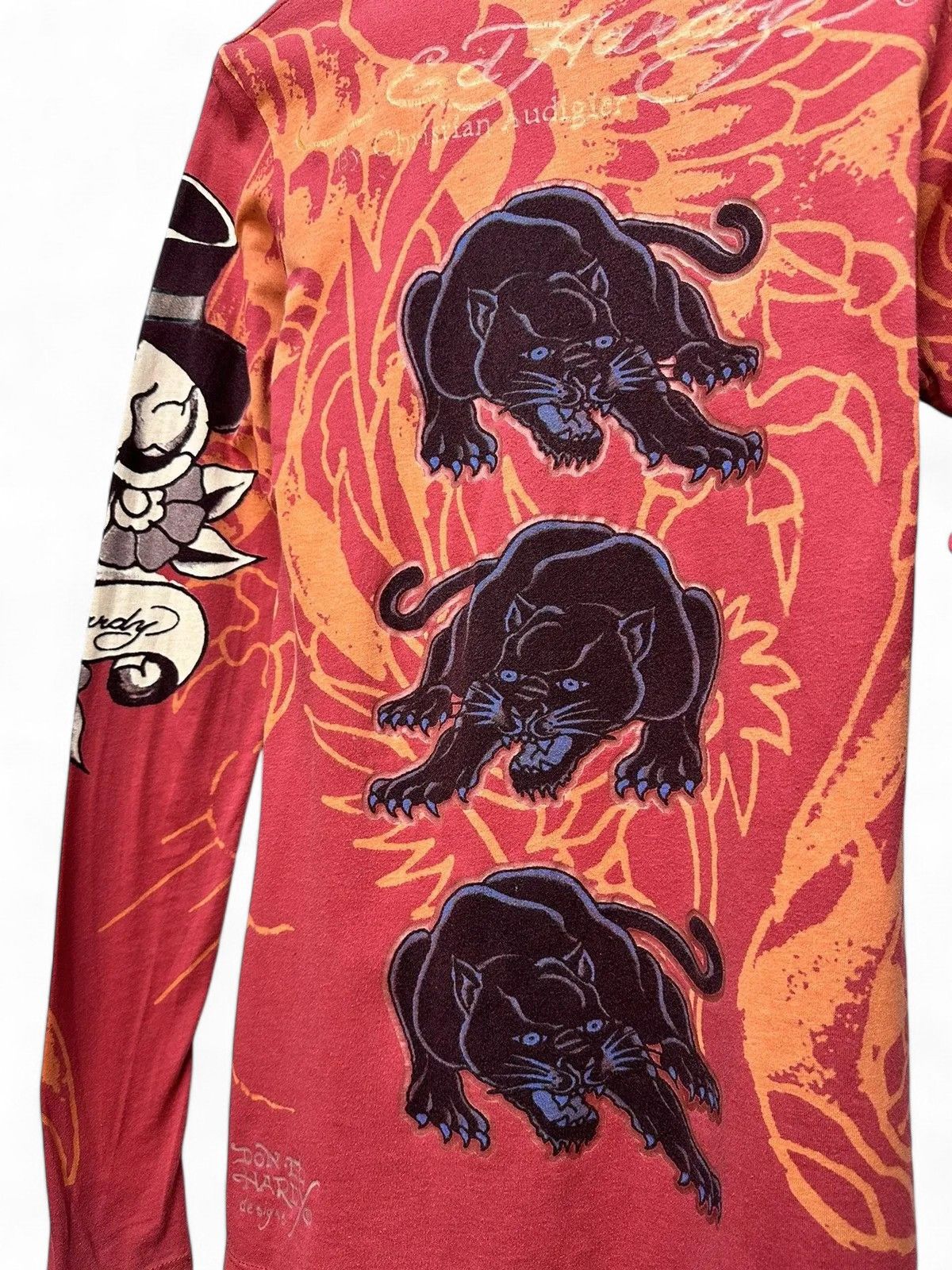 Ed Hardy Y2K Ed Hardy Vintage Christian Audigier Longsleeve Top Size US S / EU 44-46 / 1 - 4 Thumbnail
