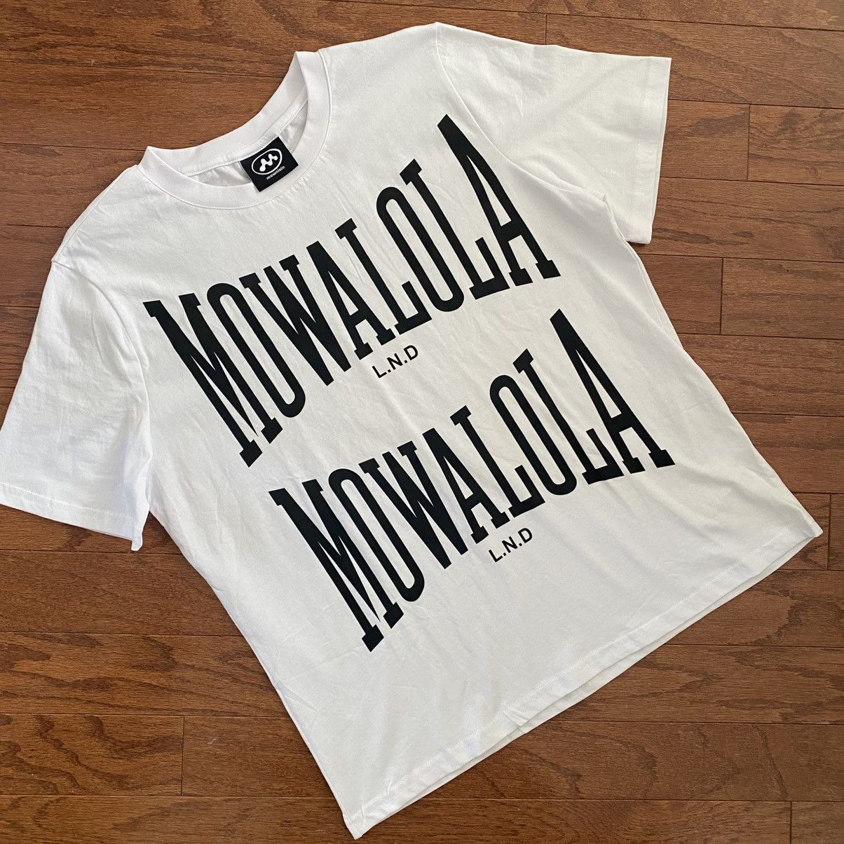 Mowalola Mowalola Double Sweat Boxy Cropped Tee White XL | Grailed