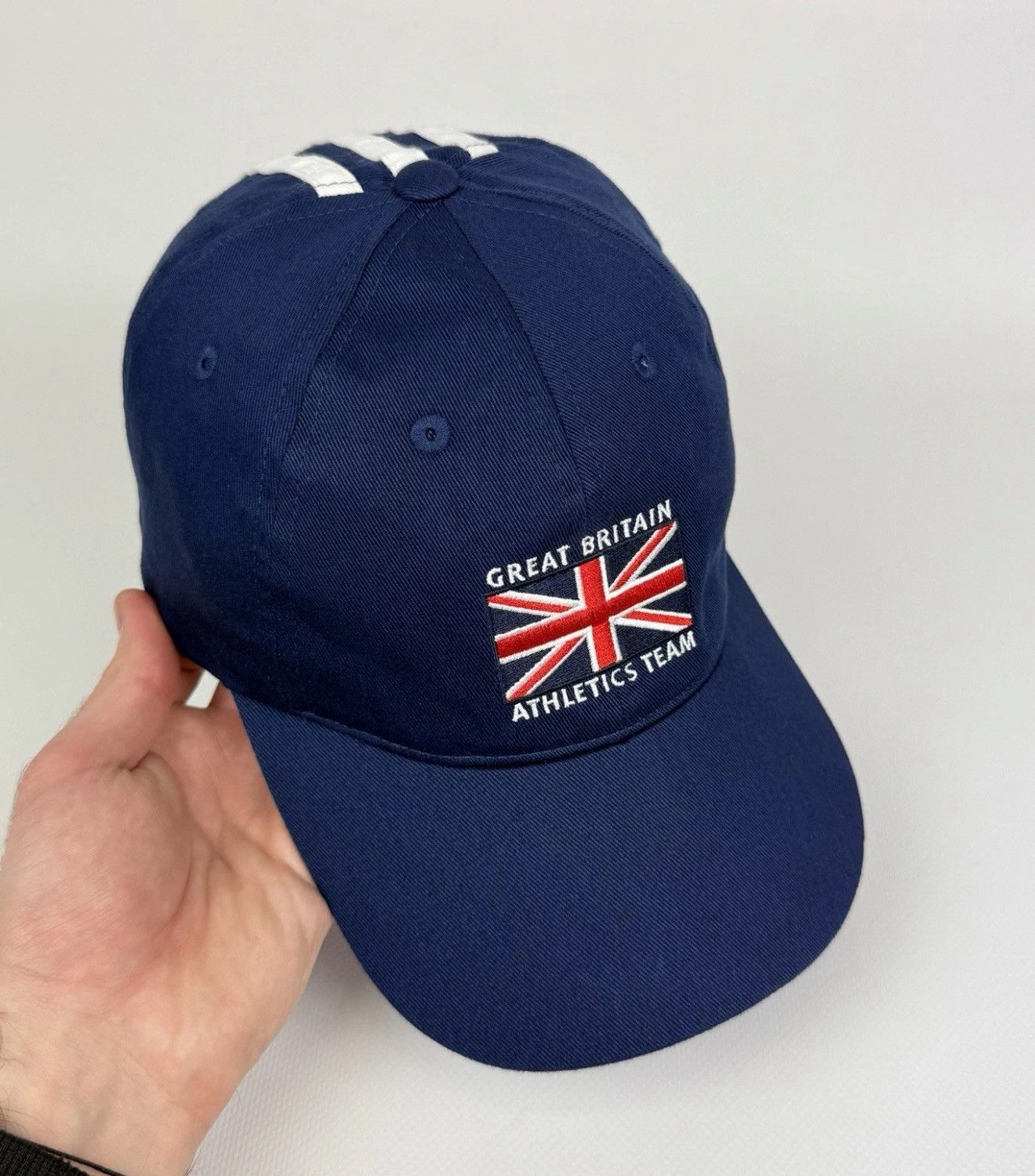 Adidas Adidas Great Britain Athletics Team Hat Cap Blue Sport 2006 Size ONE SIZE - 3 Thumbnail