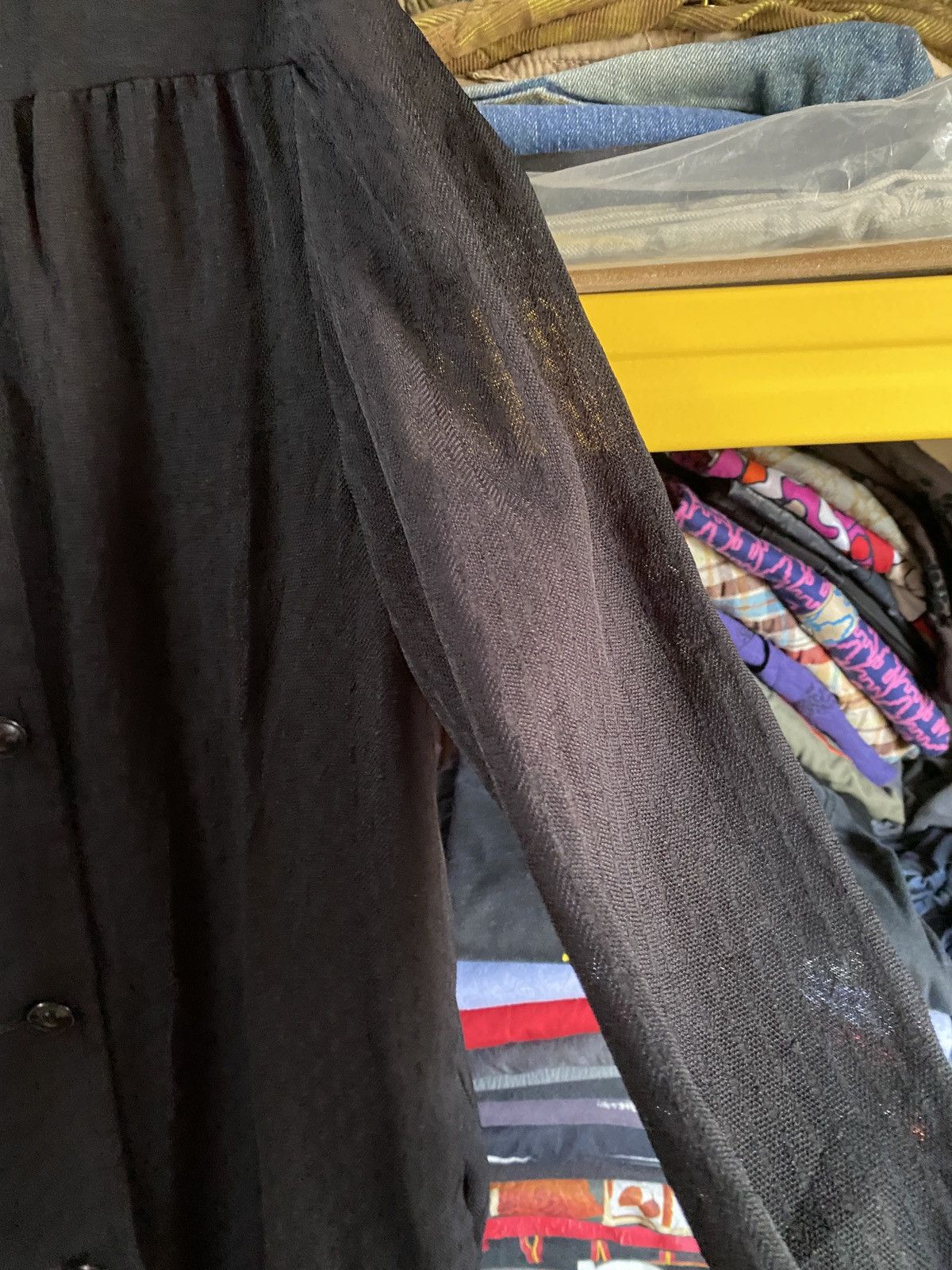 Designer × Givenchy Formal Givenchy luxury Black Wool Dress With Lace Size L / US 10 / IT 46 - 8 Thumbnail