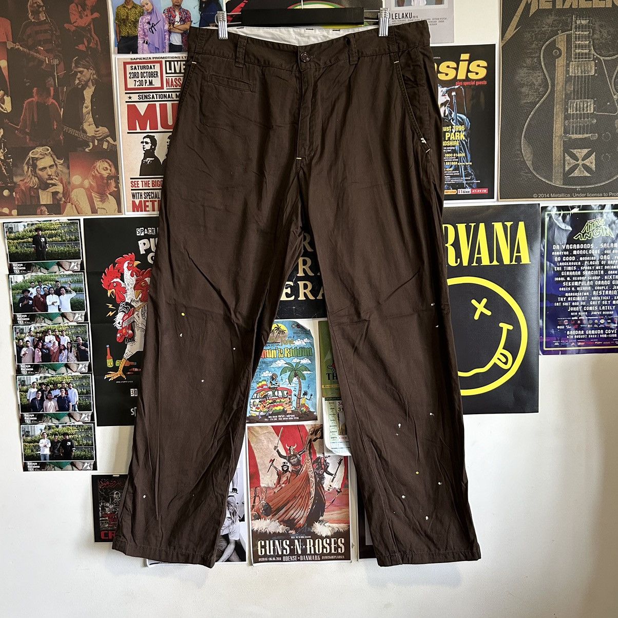 Neighborhood Vintage Neighborhood Urban Paint Drop Casual Pants Size US 36 / EU 52 - 1 Thumbnail