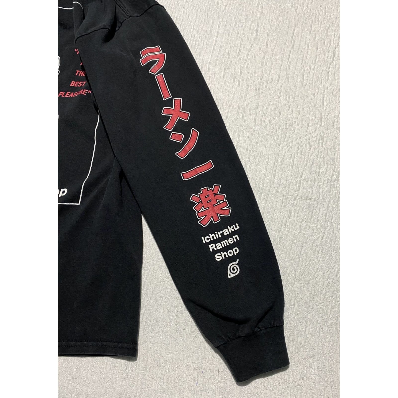 Ripple Junction Naruto Shippuden Shirt Mens Medium Black Ichiraku Ramen Shop Anime Long Sleeve Size US M / EU 48-50 / 2 - 6 Thumbnail