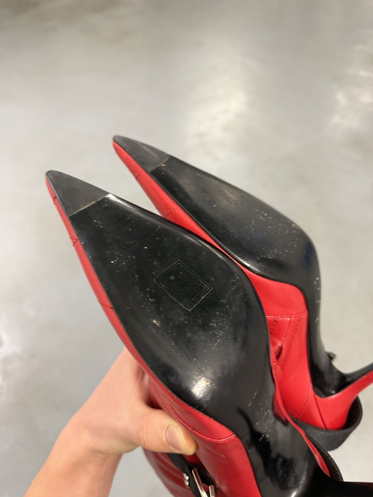 Dior Dior by John Galliano Red Leather Strap Ankle Boots Size US 9.5 / IT 39.5 - 15 Thumbnail