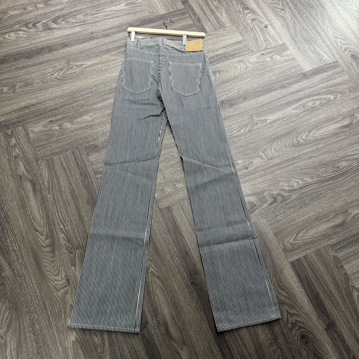 Celine SS20 Hedi Slimane Celine Serge Hickory Stripe Denim Jeans Size US 26 / EU 42 - 3 Thumbnail