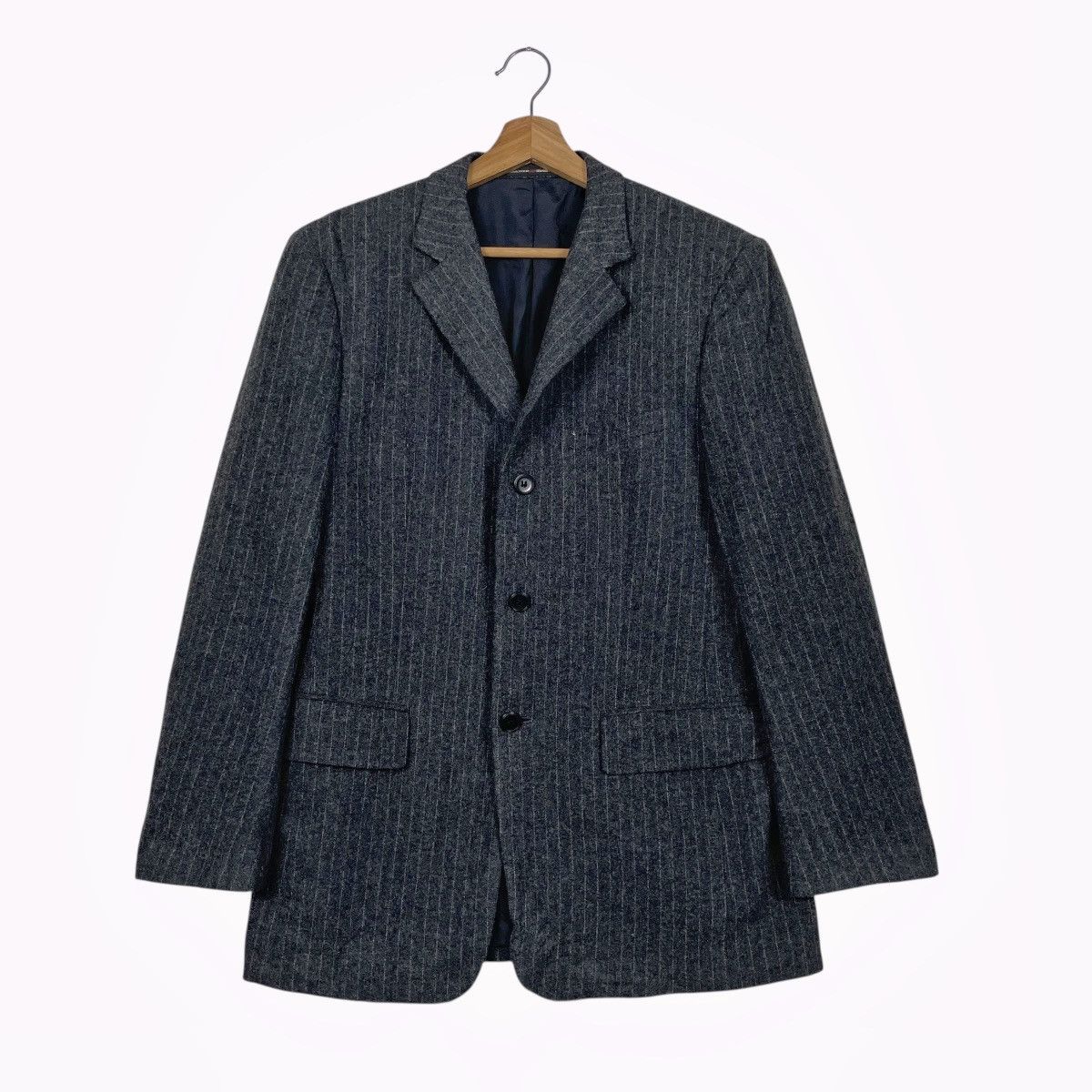 Jean Paul Gaultier Jean Paul Gaultier Homme Objet Stripe Casual Jacket Size US S / EU 44-46 / 1 - 1 Thumbnail