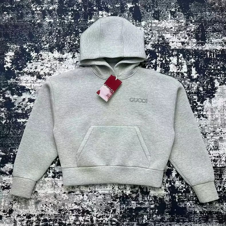 Gucci Gucci Letter logo embroidery space cotton hooded sweatshirt Size US XXS / EU 40 - 1 Thumbnail