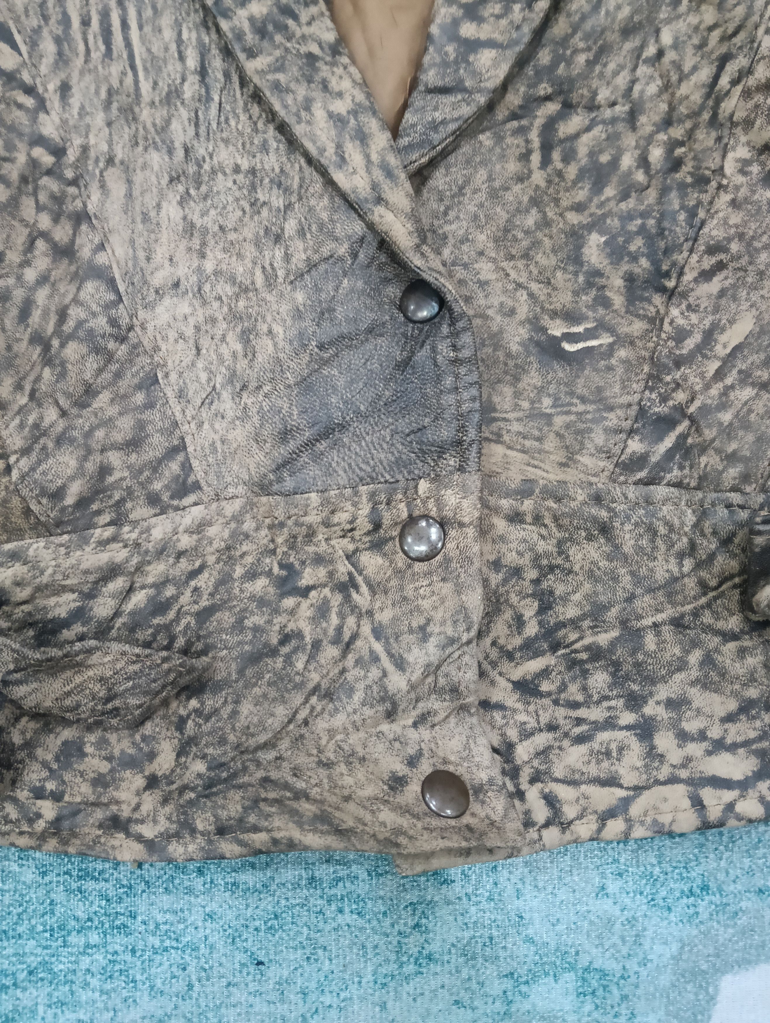Designer × Fashion Victim × Leather Vintage Cropped Jacket Size L / US 10 / IT 46 - 7 Thumbnail