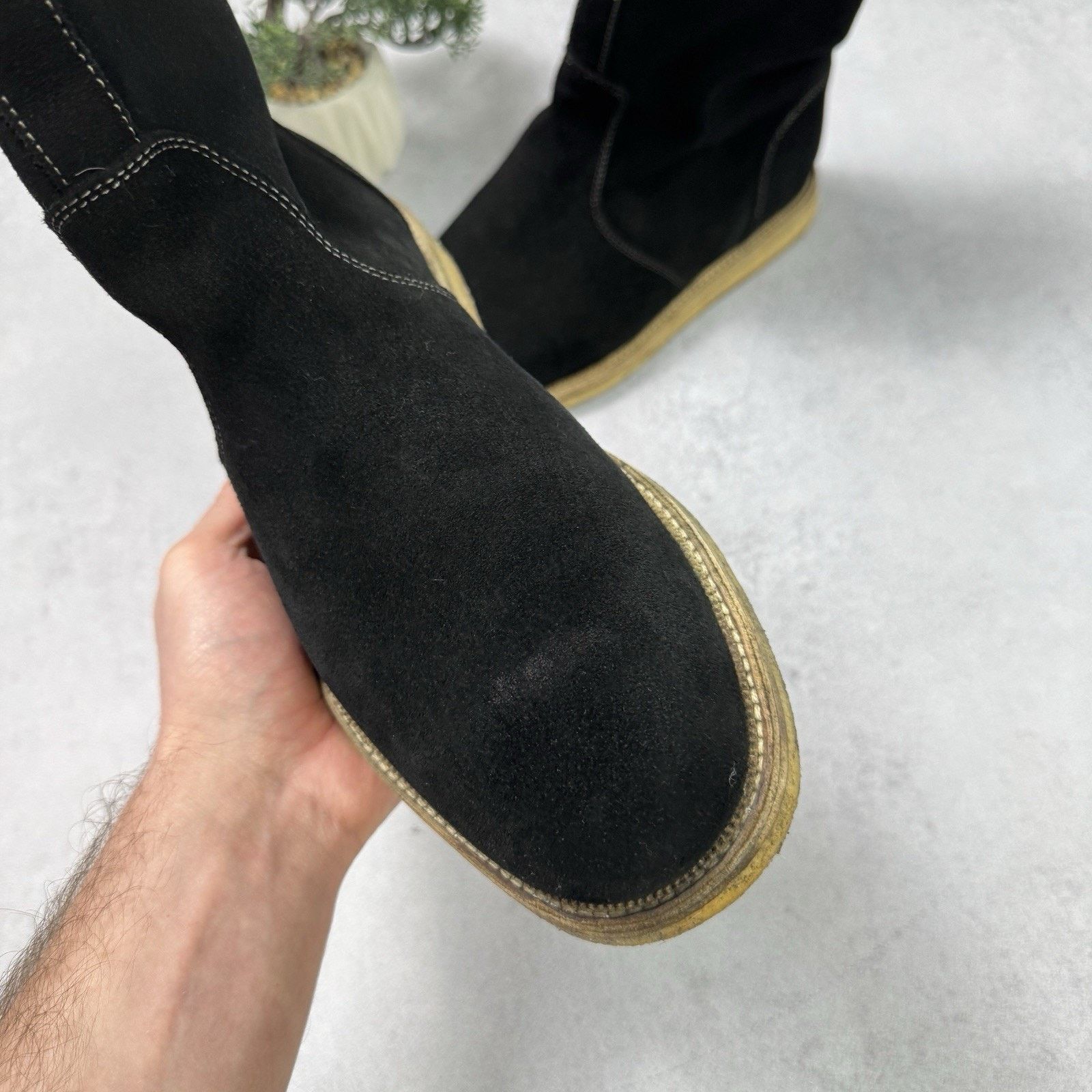 Gucci Gucci Men High Suede Fur Boot Winter Black Size US 9 Size US 9 / EU 42 - 9 Thumbnail