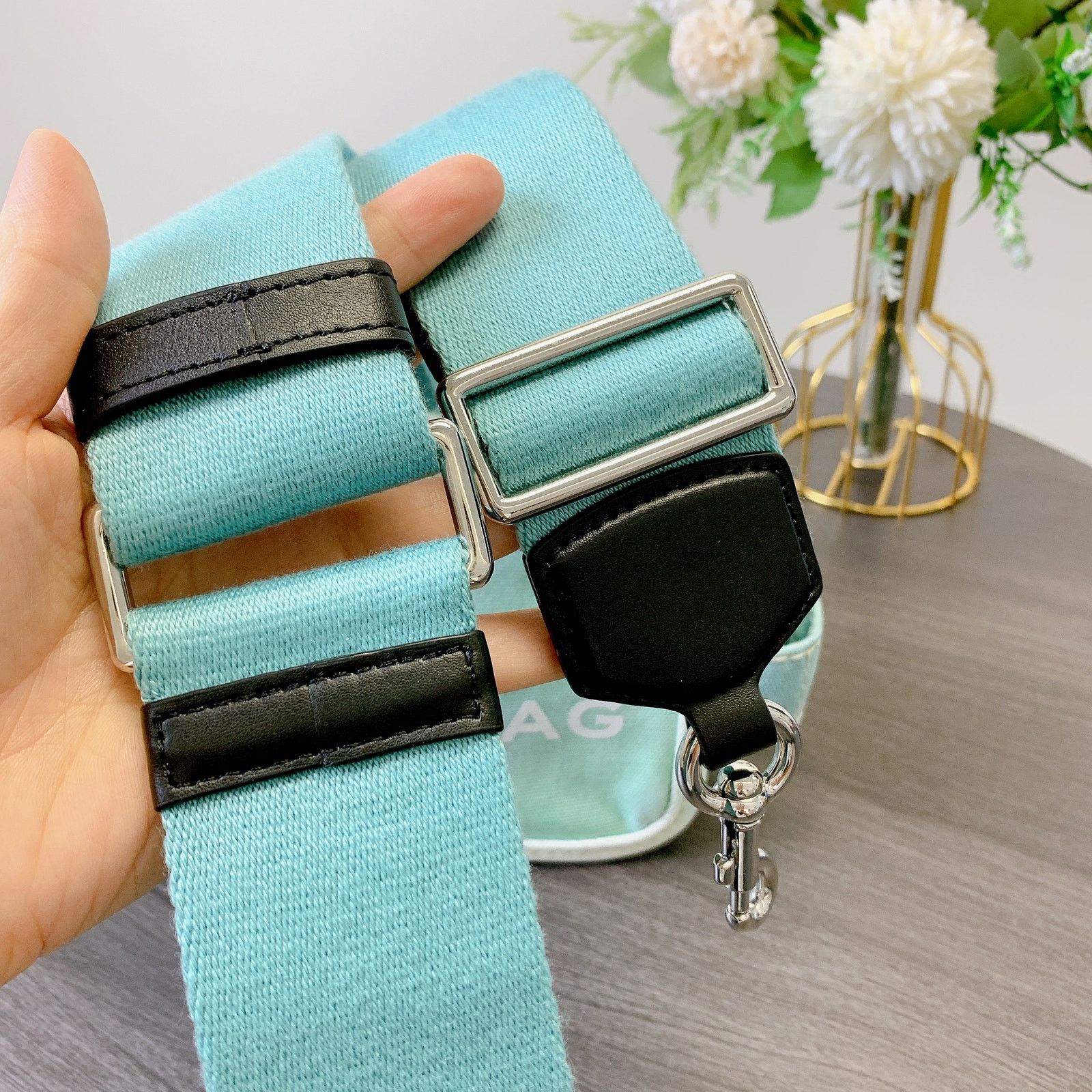 Marc Jacobs Marc Jacobs HII9MO2PF2I Blue Canvas Crossbody Bag Size ONE SIZE - 8 Thumbnail