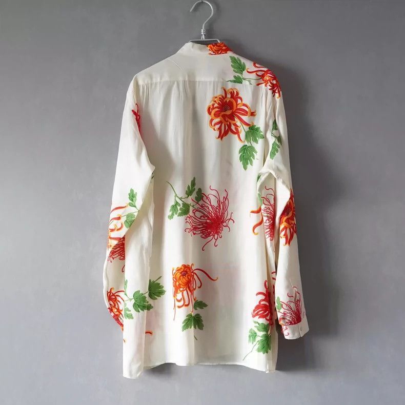 Yohji Yamamoto Yohji Yamamoto Yohji Yamamoto Floral Shirt for Youth Size US M / EU 48-50 / 2 - 2 Thumbnail