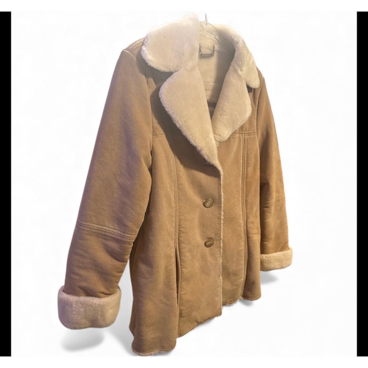 The Unbranded Brand WINLIT Genuine Leather Faux Fur Coat Size Medium Size M / US 6-8 / IT 42-44 - 2 Thumbnail