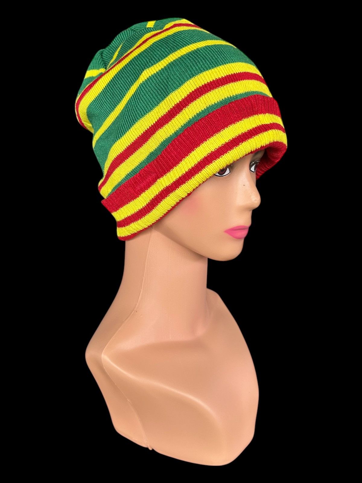 Japanese Brand × Kapital × Vintage Hippies style Stripe Beanie Hats Size ONE SIZE - 1 Thumbnail