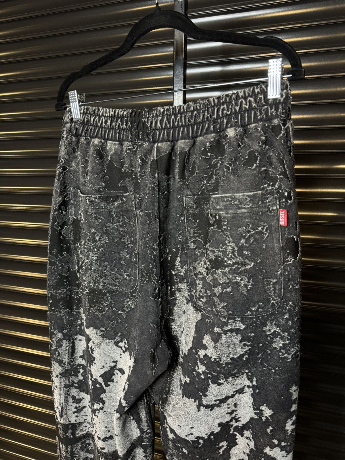 Diesel Diesel Black Burnout Camo Track Sweatpants - Medium Size US 30 / EU 46 - 5 Thumbnail
