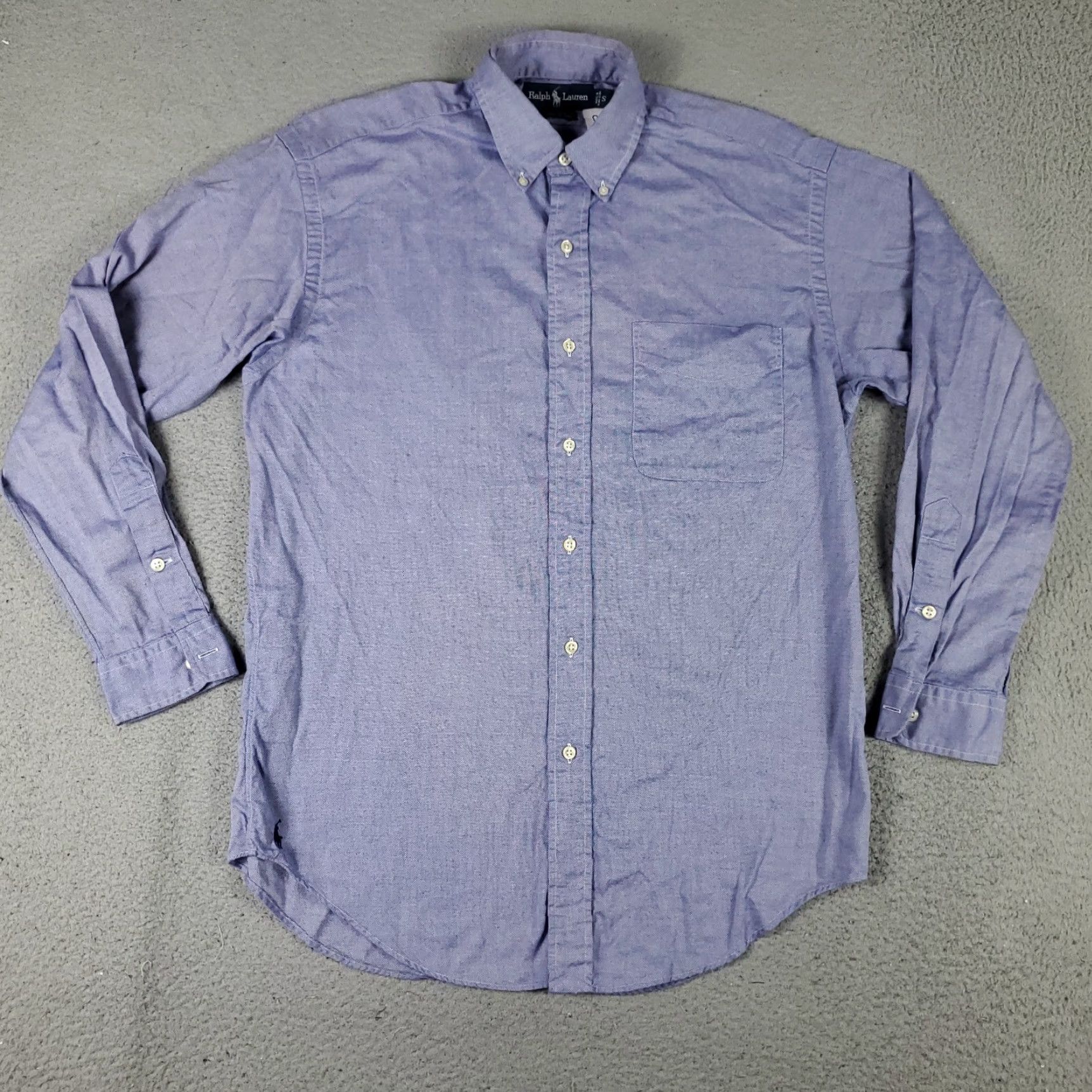 Ralph Lauren Ralph Lauren Shirt Mens Small Blue Pony Button-Up Long Sleeve Casual Business Formal Classic Preppy 90s Theme Mens S Blue Polo? Size US S / EU 44-46 / 1 - 2 Thumbnail