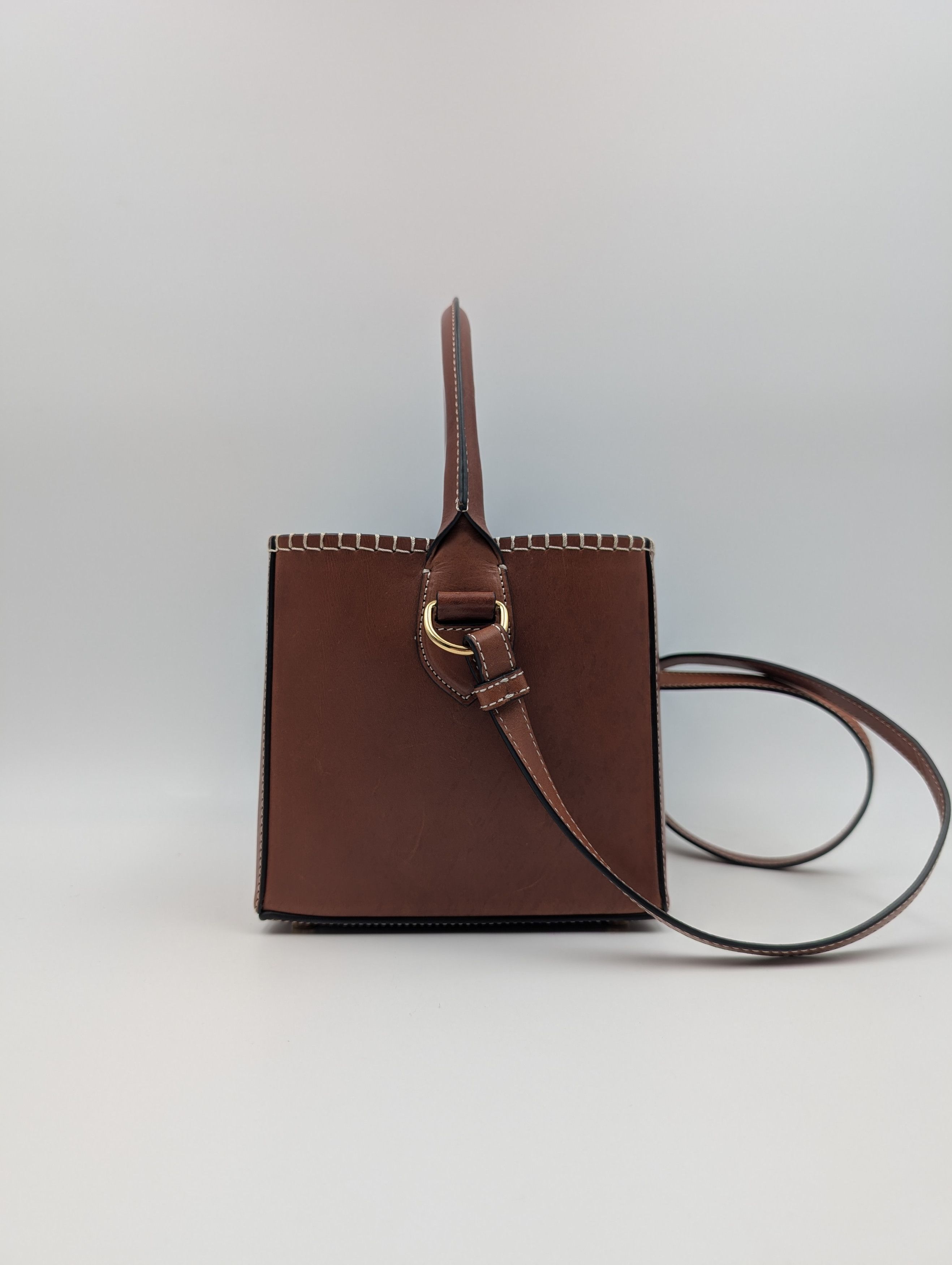 Jacquemus Jacquemus Brown Leather Le Seau Carre Bucket Bag Size ONE SIZE - 4 Thumbnail