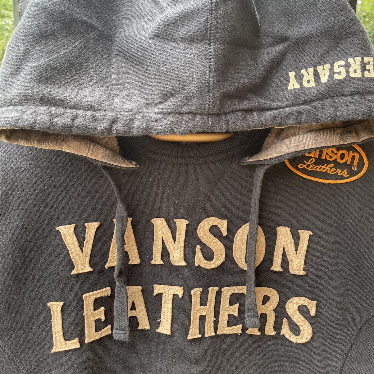 Vanson Leathers 🔥Vintage Vanson Leather Sick Big Spellout Pullover Hoodie Size US S / EU 44-46 / 1 - 6 Thumbnail