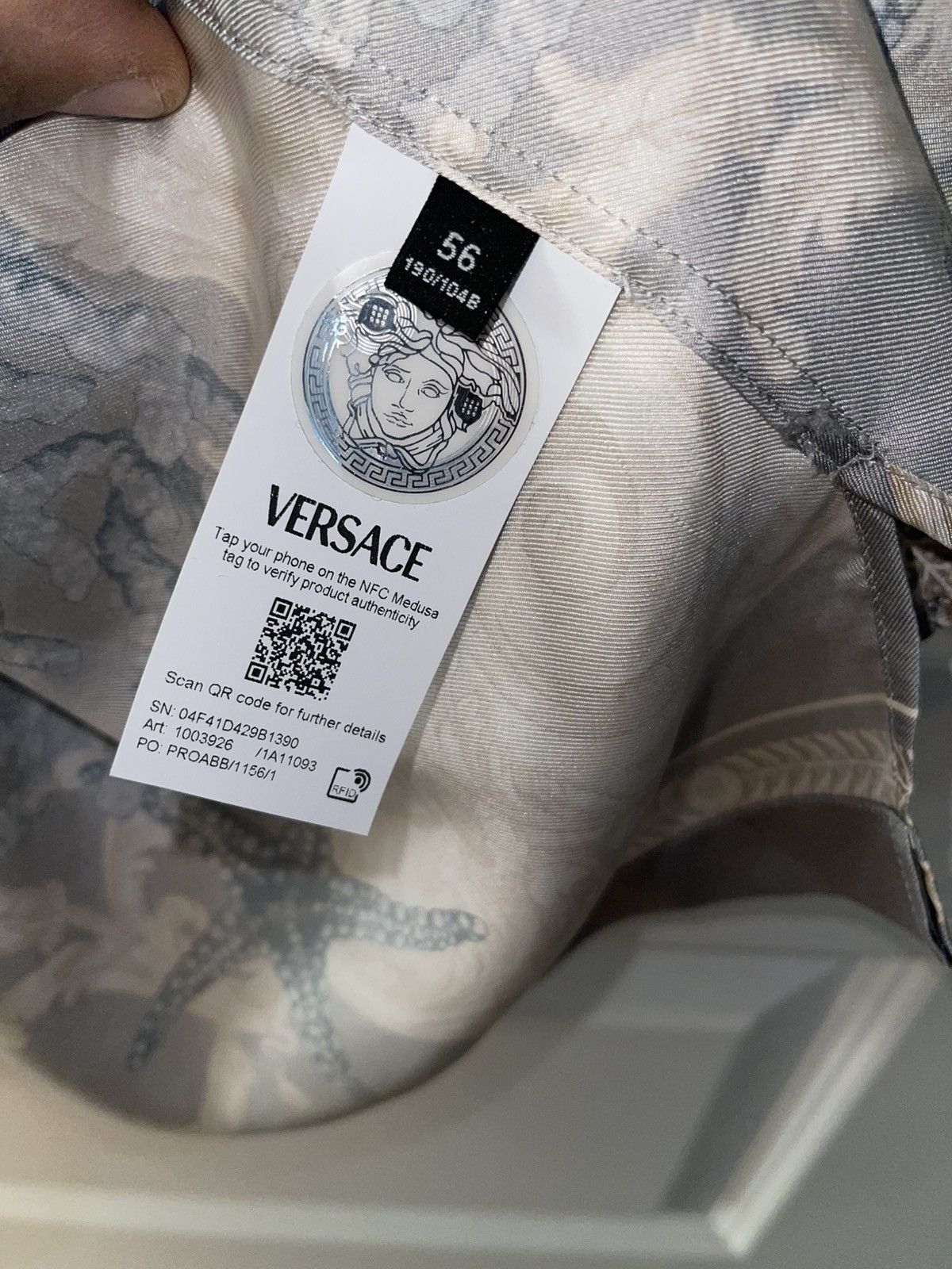 Versace Versace La Coupe des Dieux silk shirt - Blue Size US XL / EU 56 / 4 - 4 Thumbnail