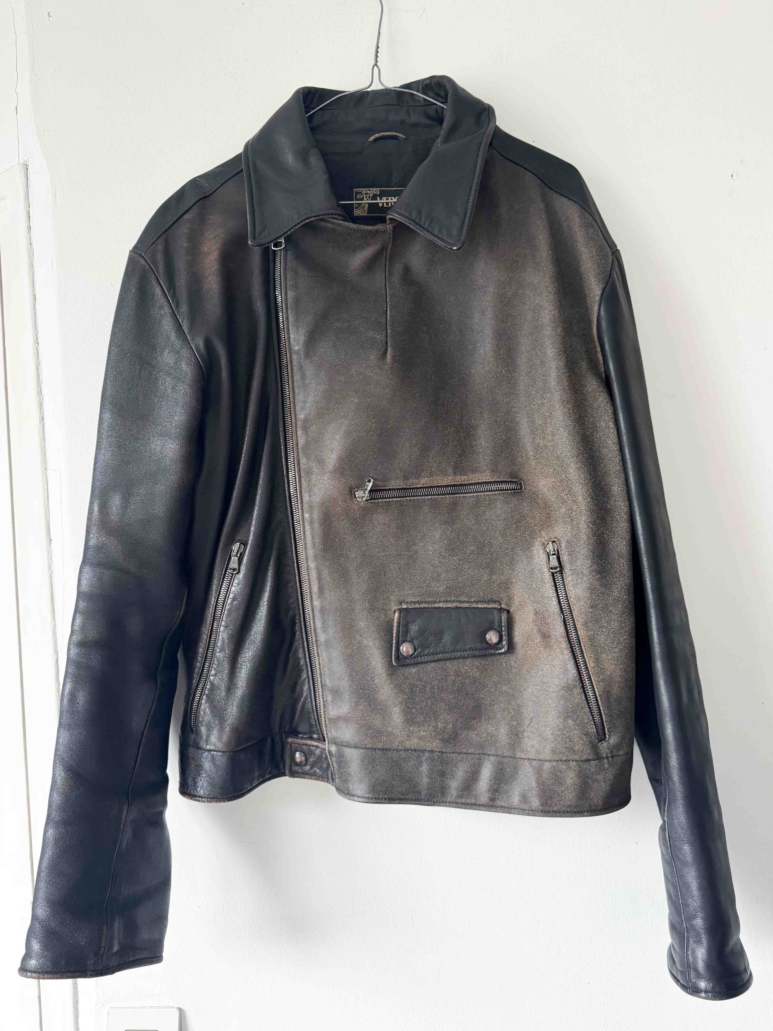 Versace Versace Vintage Leather Jacket Size US L / EU 52-54 / 3 - 1 Thumbnail