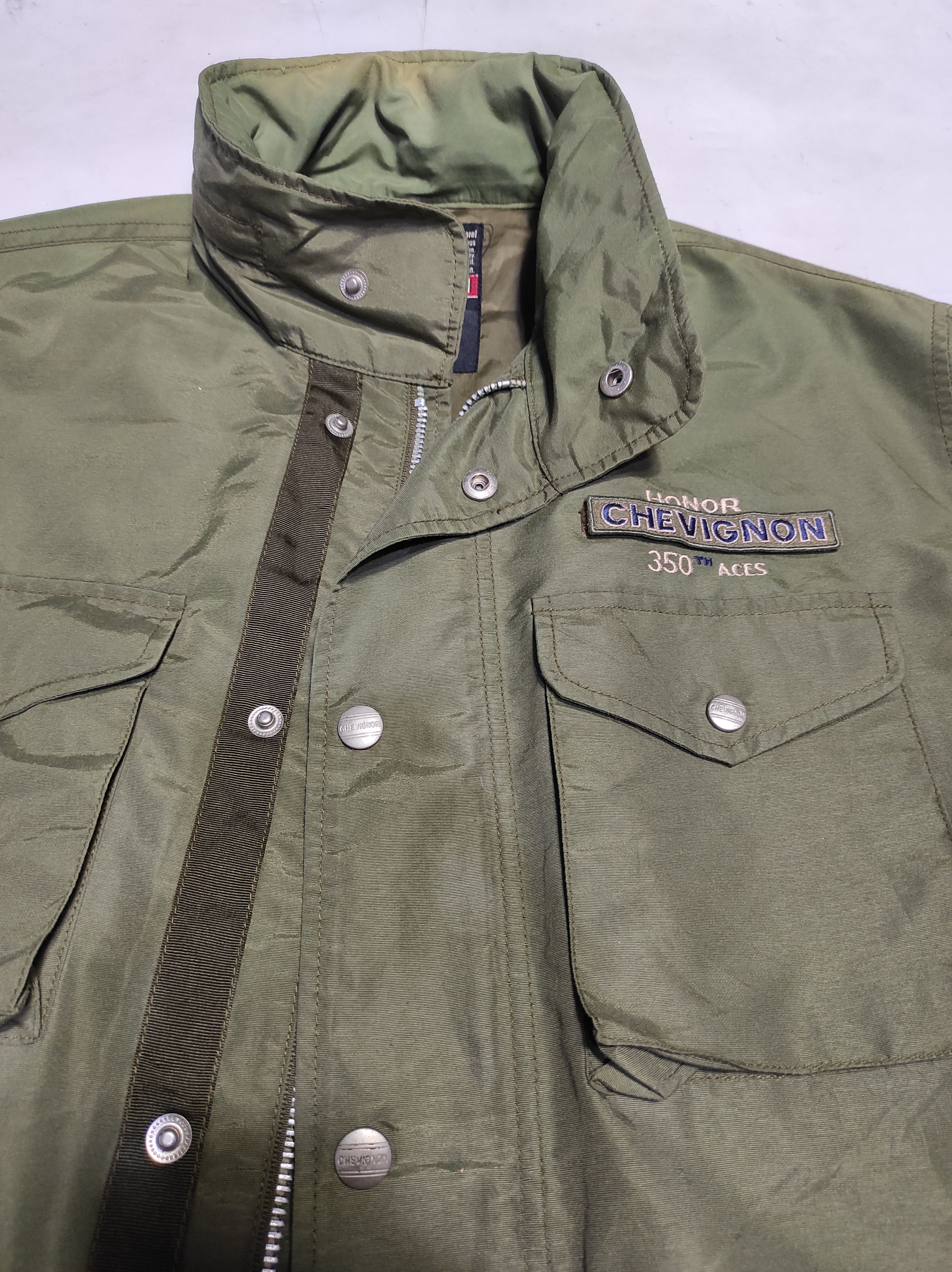 Chevignon Green Jacket CHEVINGNON Honor 350th Aces Size US L / EU 52-54 / 3 - 12 Thumbnail