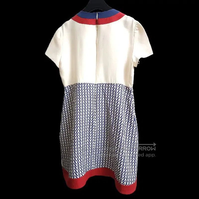 Valentino Valentino Spring Autumn Long Dress in Navy Blue . Size XL / US 12-14 / IT 48-50 - 2 Thumbnail