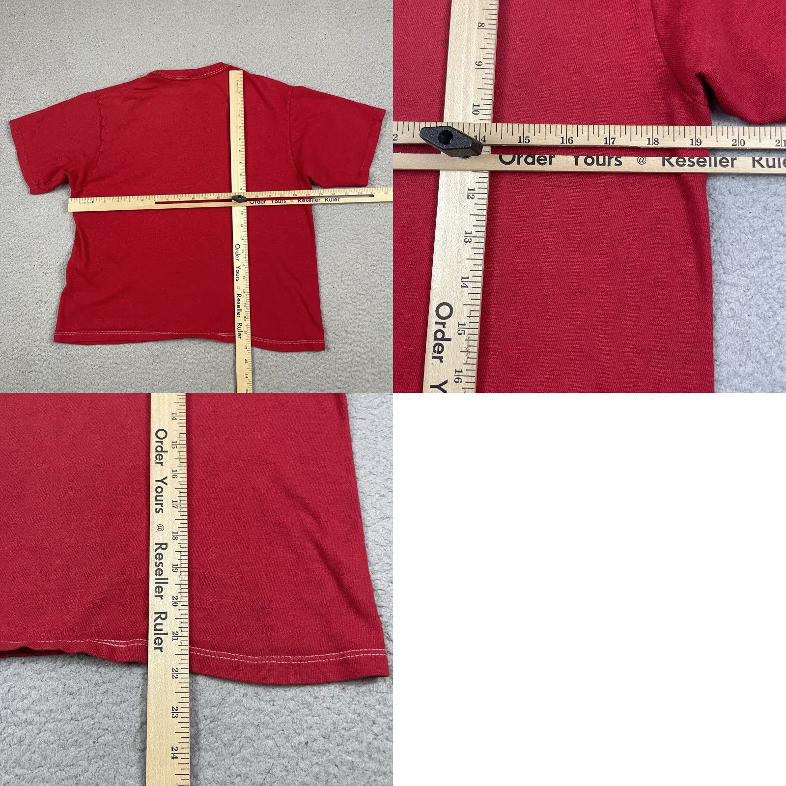 Champion VINTAGE Champion Shirt Mens T Shirt Adult M Red USA 80s Rare Stitch Size US M / EU 48-50 / 2 - 8 Thumbnail