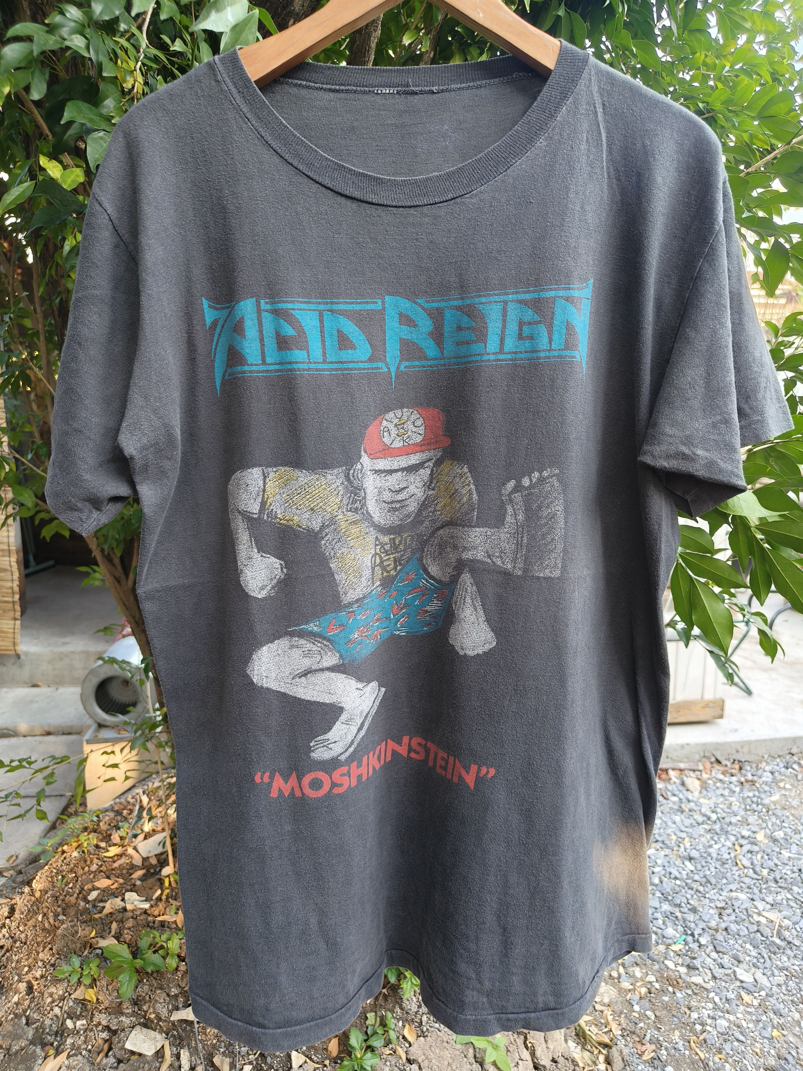 Band Tees Vintage 80s Acid reign "Moshkinstein" shirt Size US XL / EU 56 / 4 - 1 Thumbnail