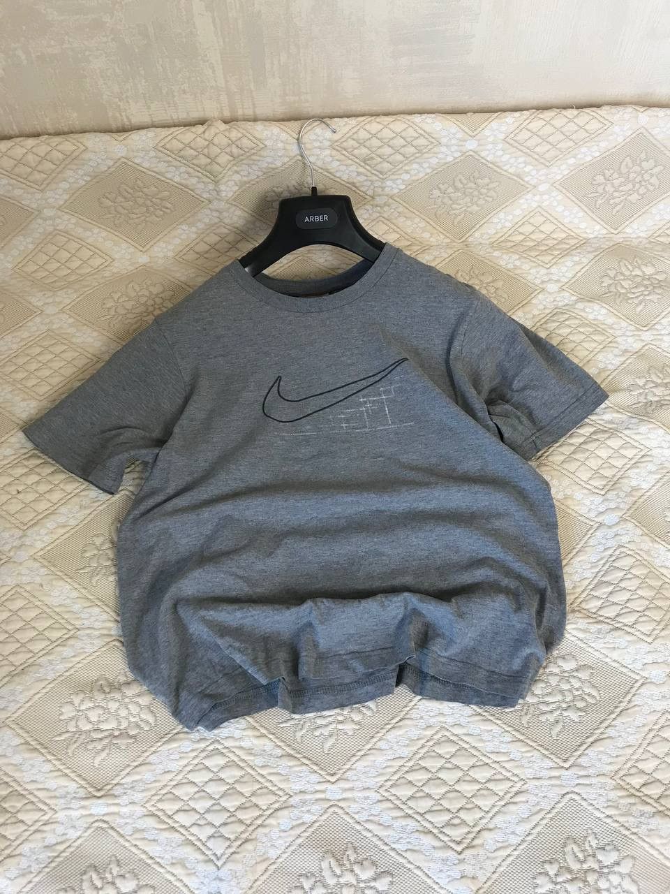 Vintage 🔥 90s Nike Vintage Big Logo Swoosh Y2K Hype T Shirt Drill Size US M / EU 48-50 / 2 - 4 Thumbnail