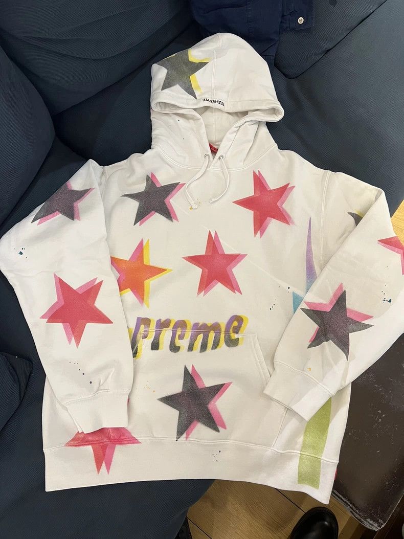 Supreme supreme gonz stars hooded sweatshirt white Size US M / EU 48-50 / 2 - 1 Thumbnail
