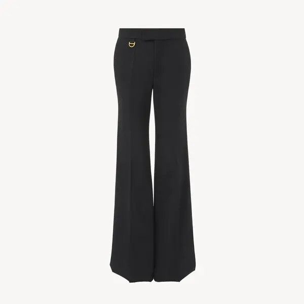 o1loc1c10326 Flared Tailored Pant in Black