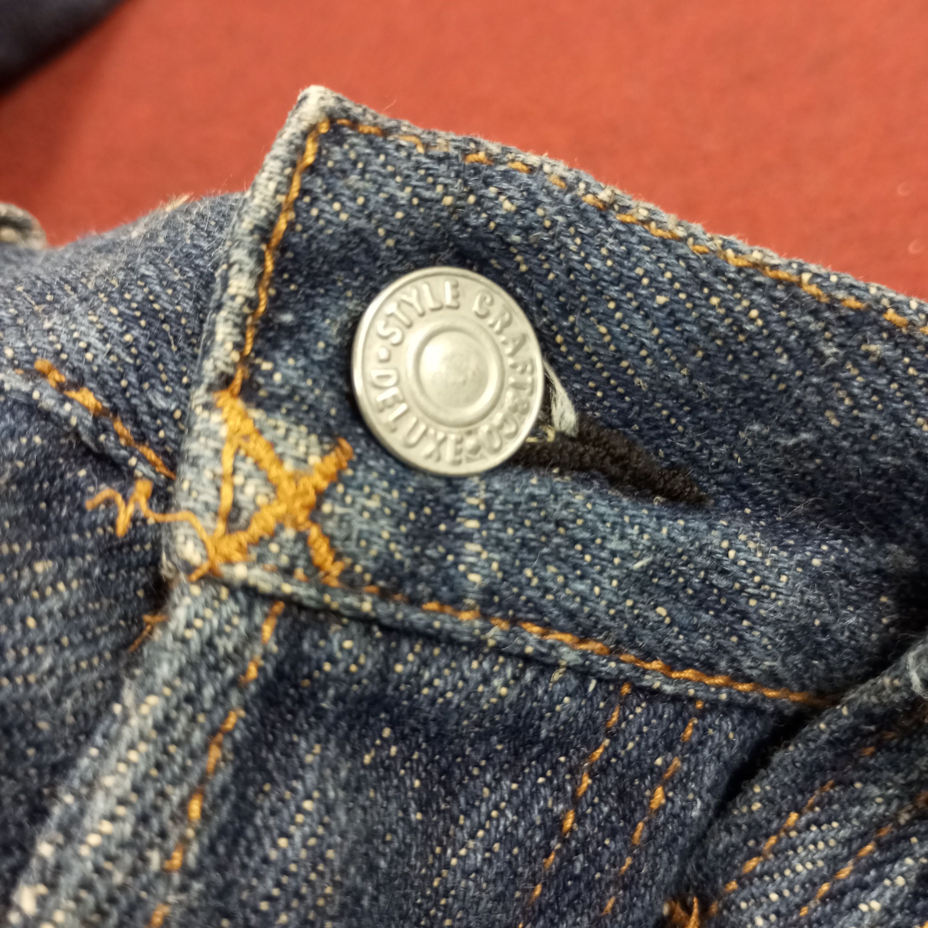 Japanese Brand × Vintage Evisu Jeans Streetwear Custom Daicock Style Size US 31 - 13 Thumbnail