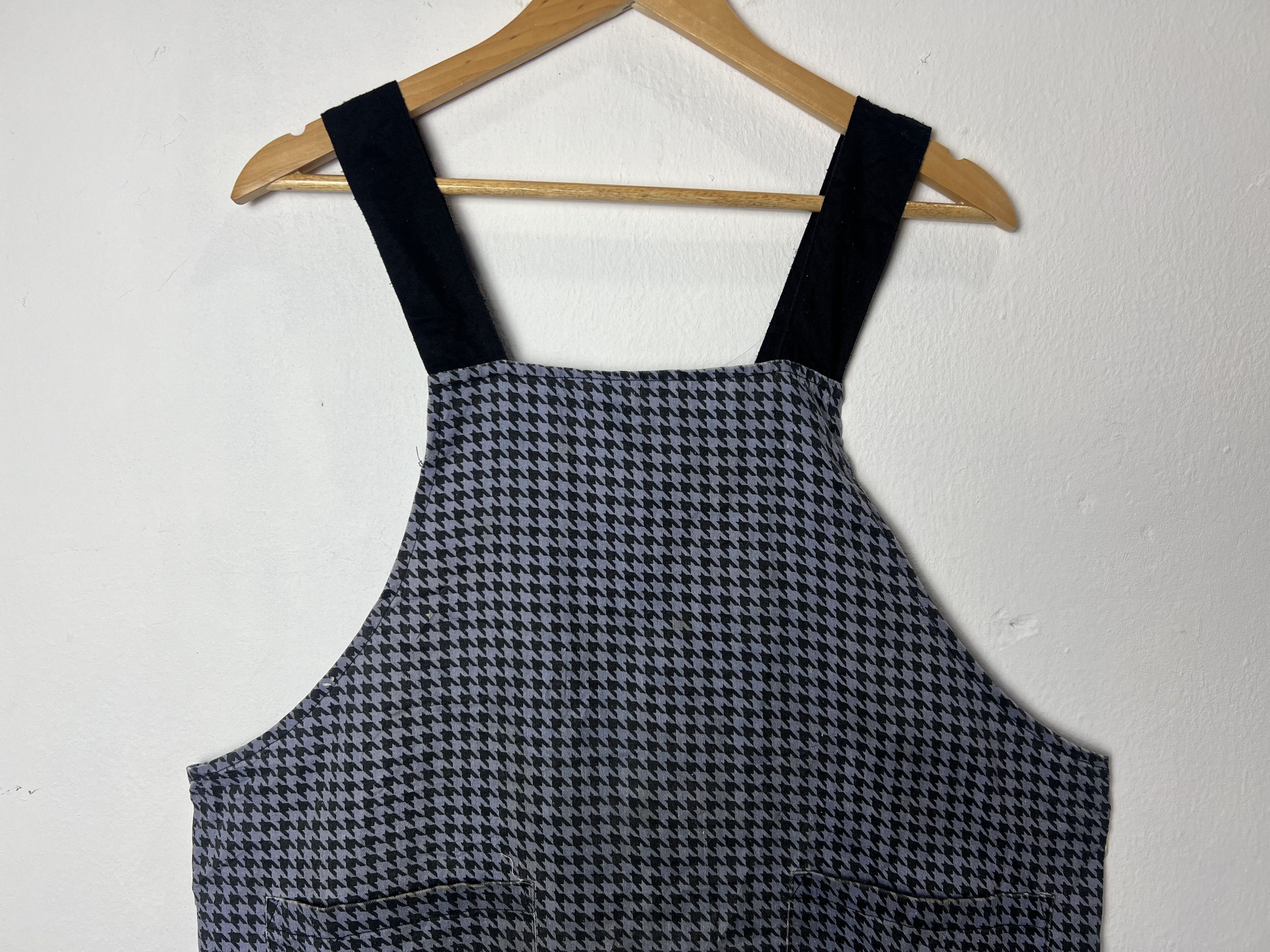 Vintage Pinafore Dress Dogtooth Dress Size ONE SIZE - 3 Thumbnail