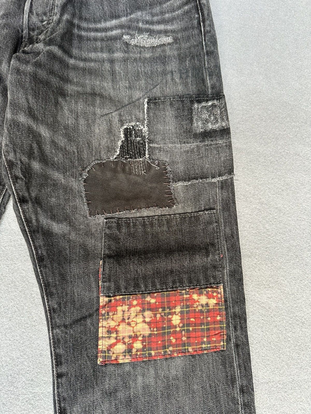 Polo Ralph Lauren Polo Ralph Lauren Patchwork Distressed Denim Size US 32 / EU 48 - 7 Thumbnail
