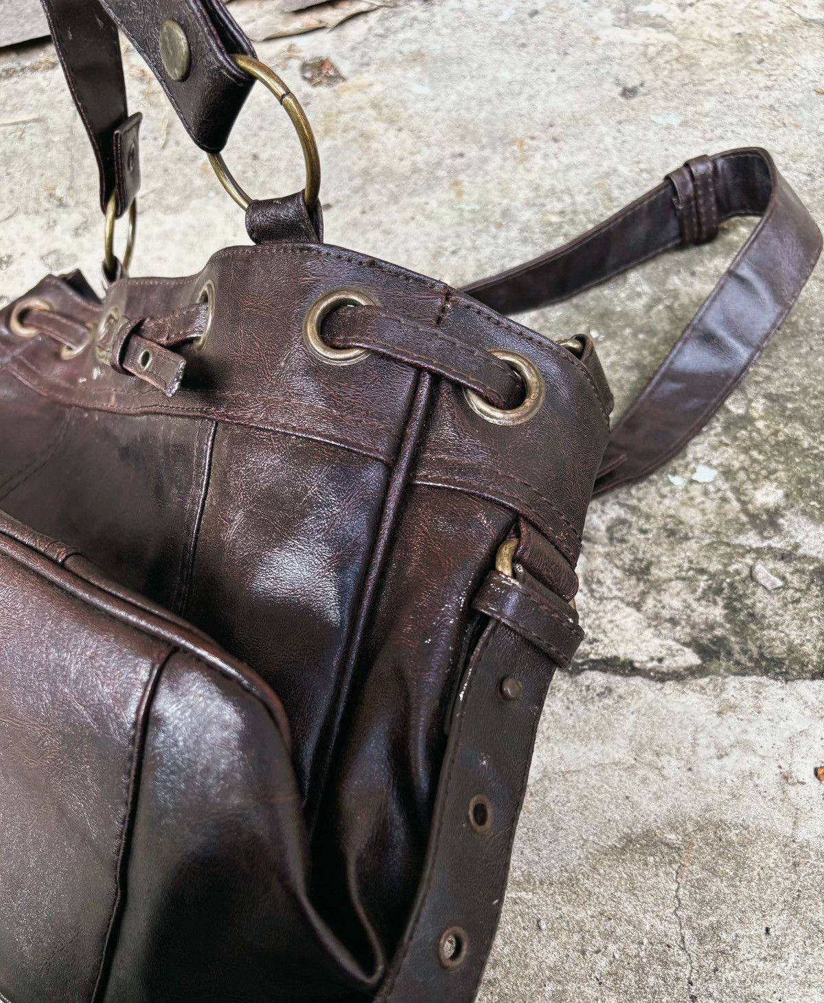 Vintage Vintage Dark Brown Tote Size ONE SIZE - 3 Thumbnail