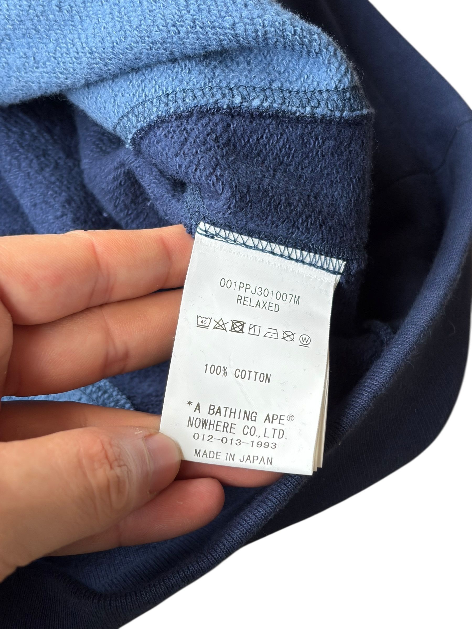 Bape Bape Blue Camo College Logo Hoodie Size US L / EU 52-54 / 3 - 7 Thumbnail