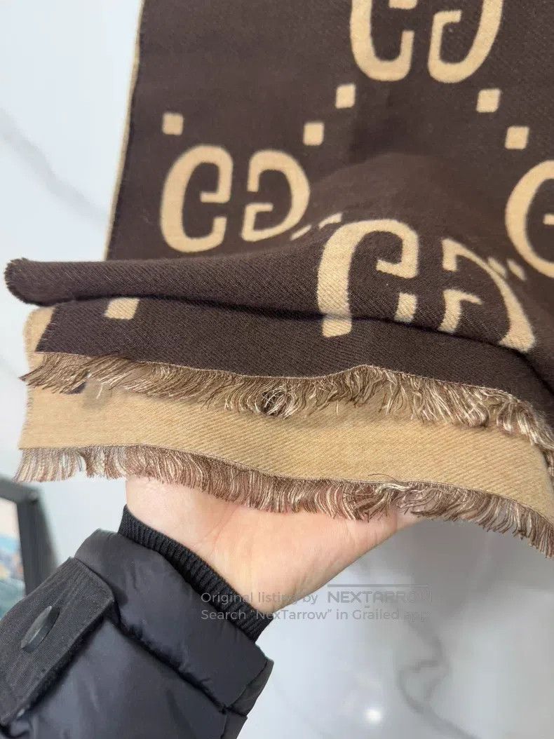 Gucci Gucci Full printed cashmere scarf Size ONE SIZE - 3 Thumbnail