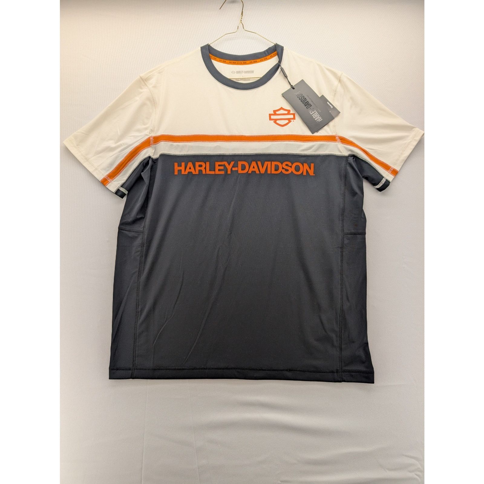Harley Davidson NWT Harley Davidson H-D TECH Vented Short Sleeve Knit Crew Size US L / EU 52-54 / 3 - 3 Thumbnail