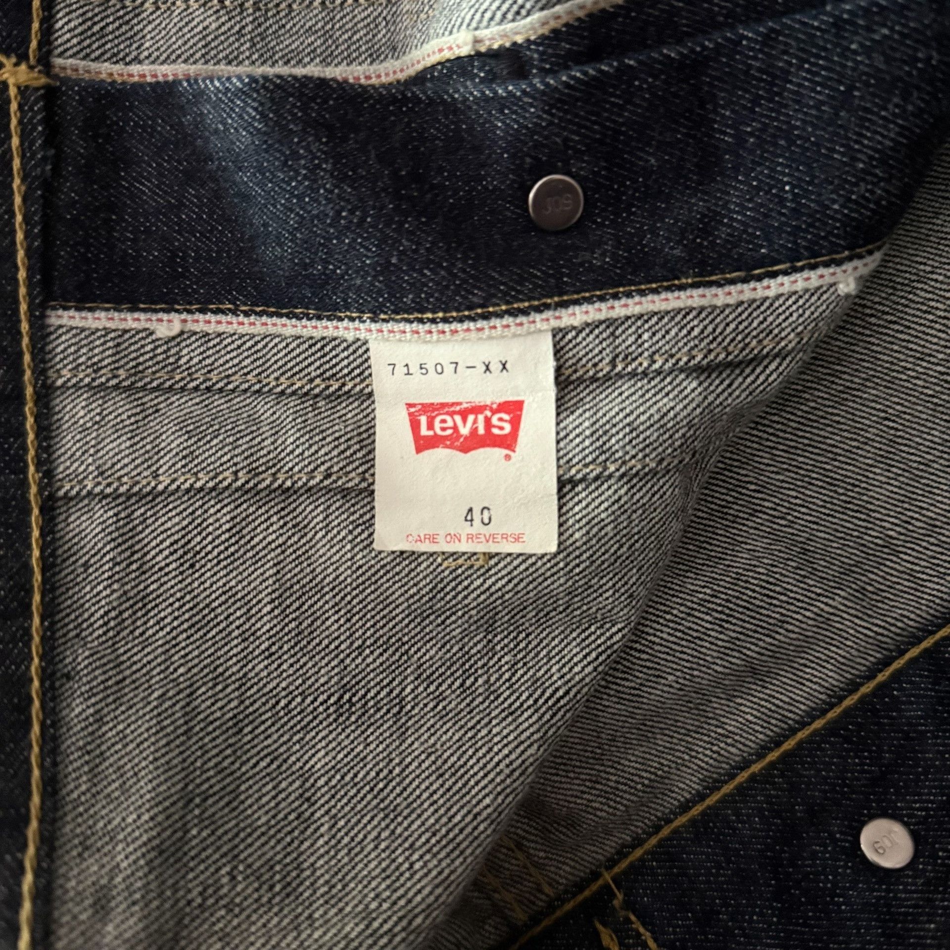 Levi's Vintage Clothing Levi's LVC507 J09 Denim Jacket Size US XXS / EU 40 - 8 Thumbnail