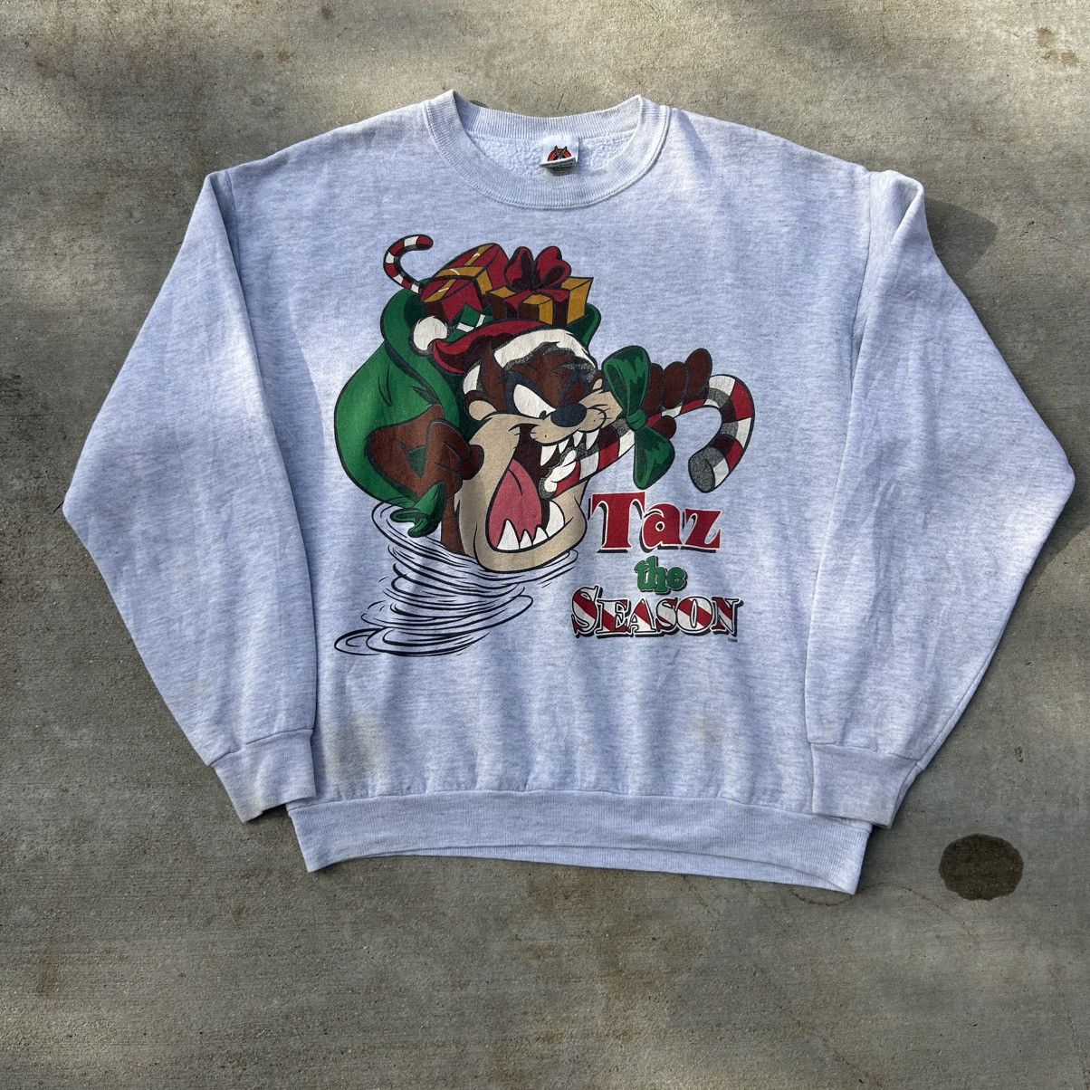 Vintage × Warner Bros Vintage Tasmanian Devil Sweater Size US L / EU 52-54 / 3 - 1 Thumbnail