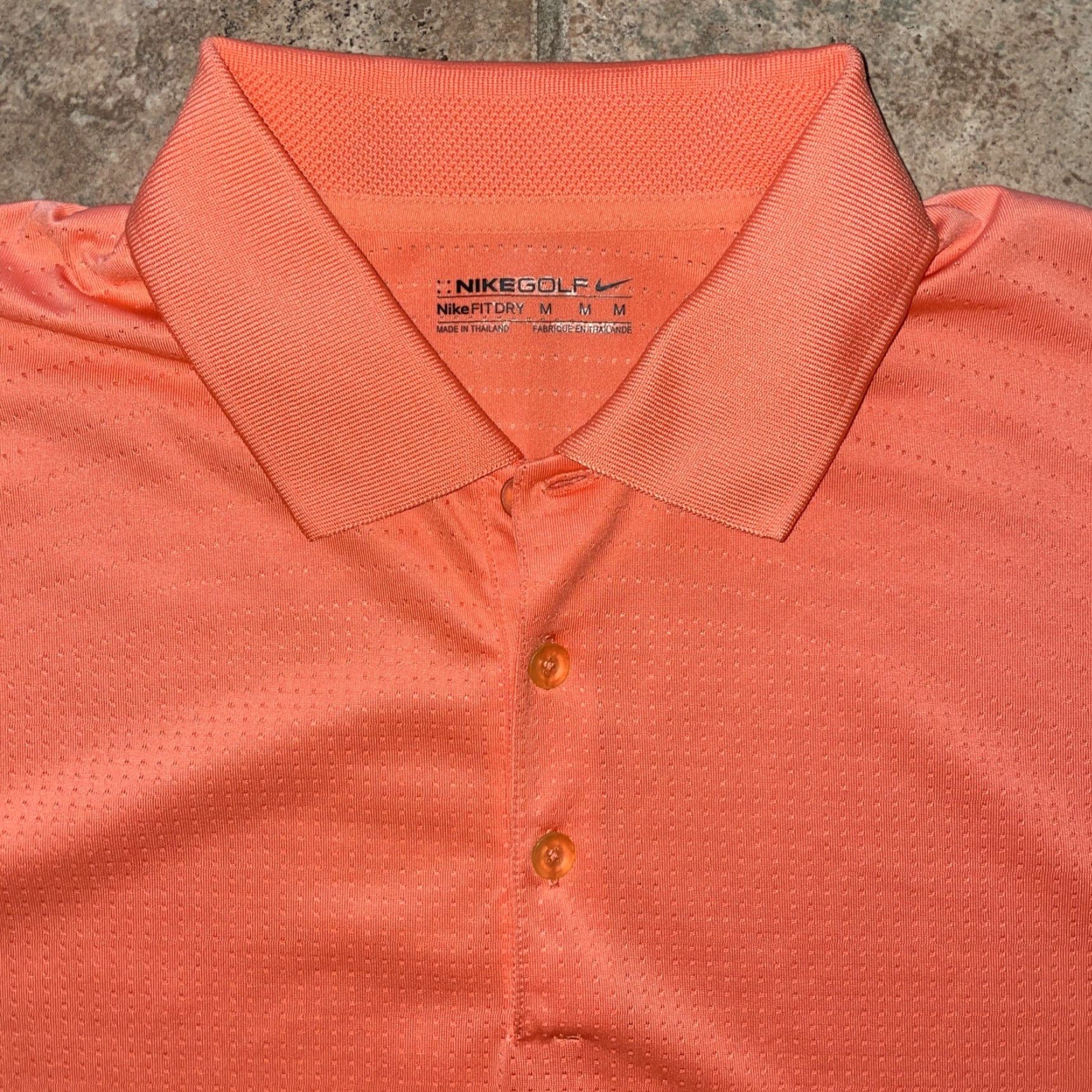 Nike Nike Golf Polo Shirt Men's Medium Pink Nike Dri-Fit Golf Apparel Size US M / EU 48-50 / 2 - 2 Thumbnail