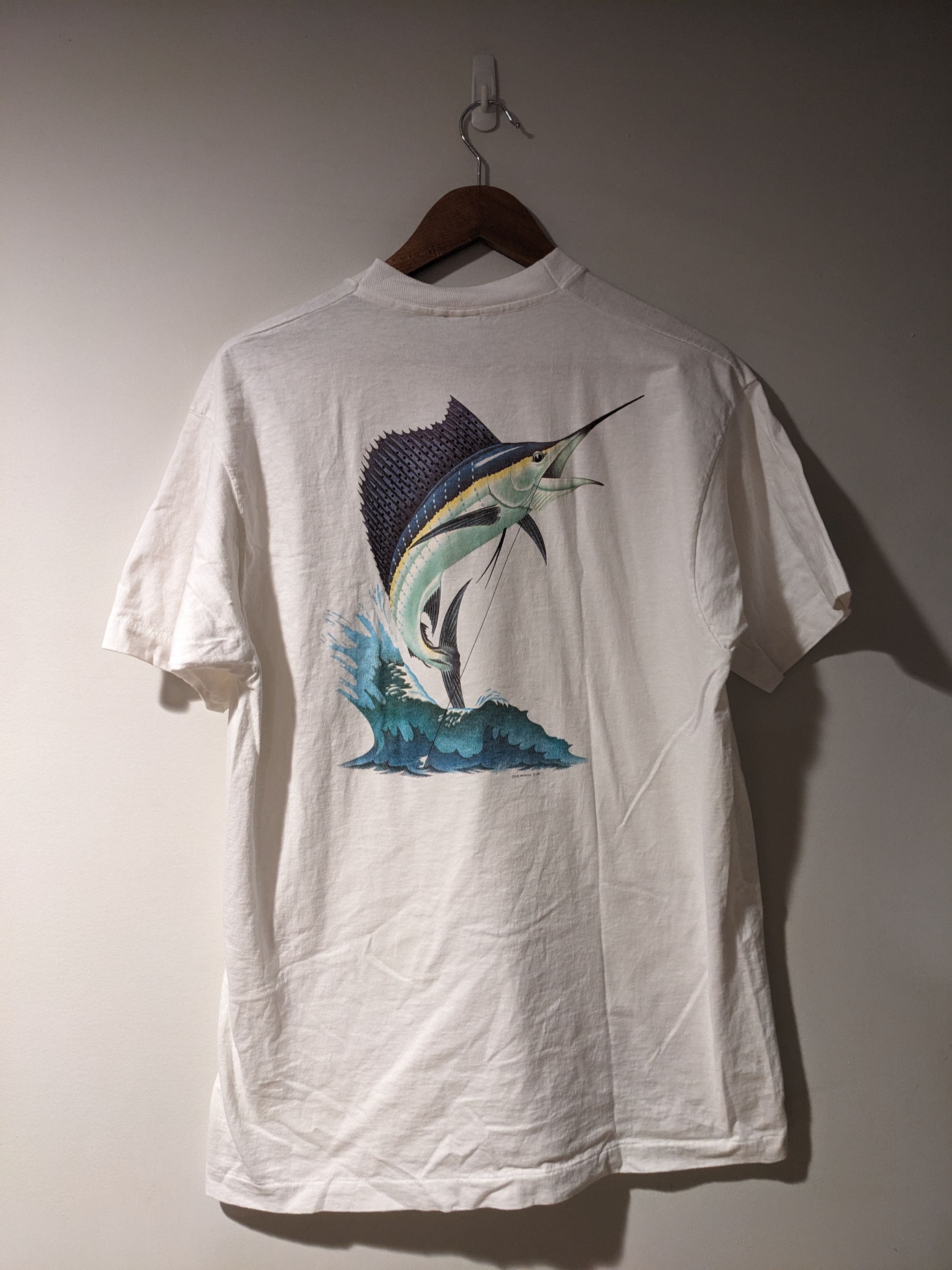 Vintage Vintage 1988 Florida Keys Marlin Sailfish Animal T-shirt Size US XL / EU 56 / 4 - 1 Thumbnail