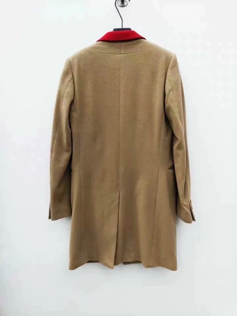 Givenchy Givenchy Size46 Runway Design Color Blocked Cashmere Coat Size US M / EU 48-50 / 2 - 2 Thumbnail