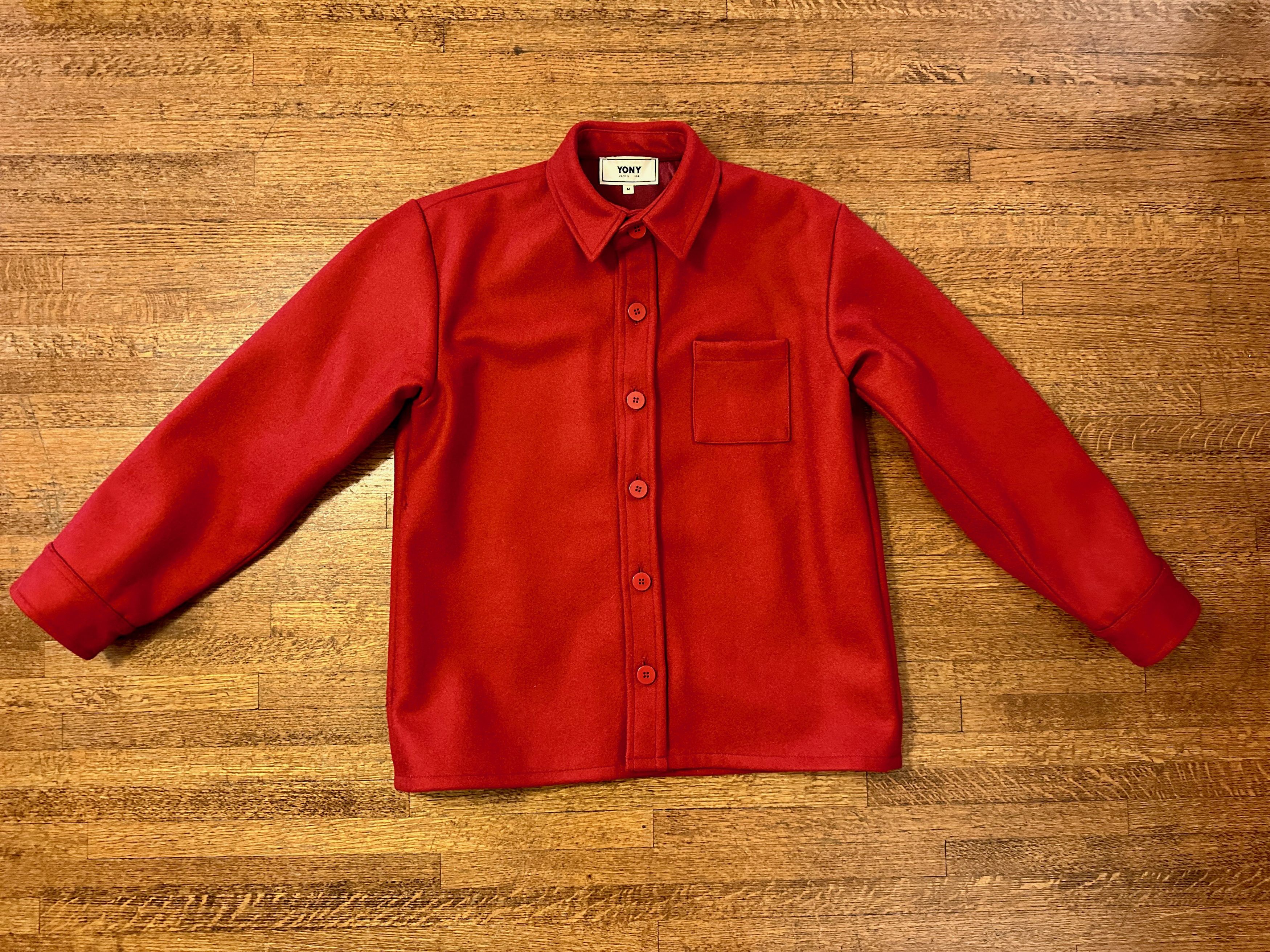 Vintage YONY Wool Shirt Jacket Size US M / EU 48-50 / 2 - 1 Thumbnail