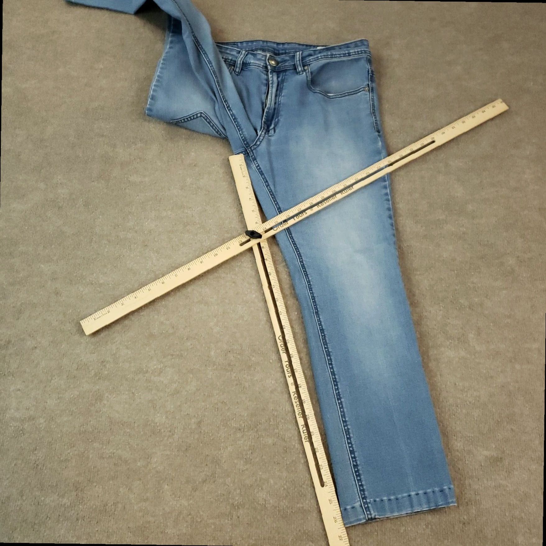 Buffalo David Bitton Buffalo David Bitton Slim Fit Blue Denim Jeans Mens 32x26 Size US 32 / EU 48 - 2 Thumbnail