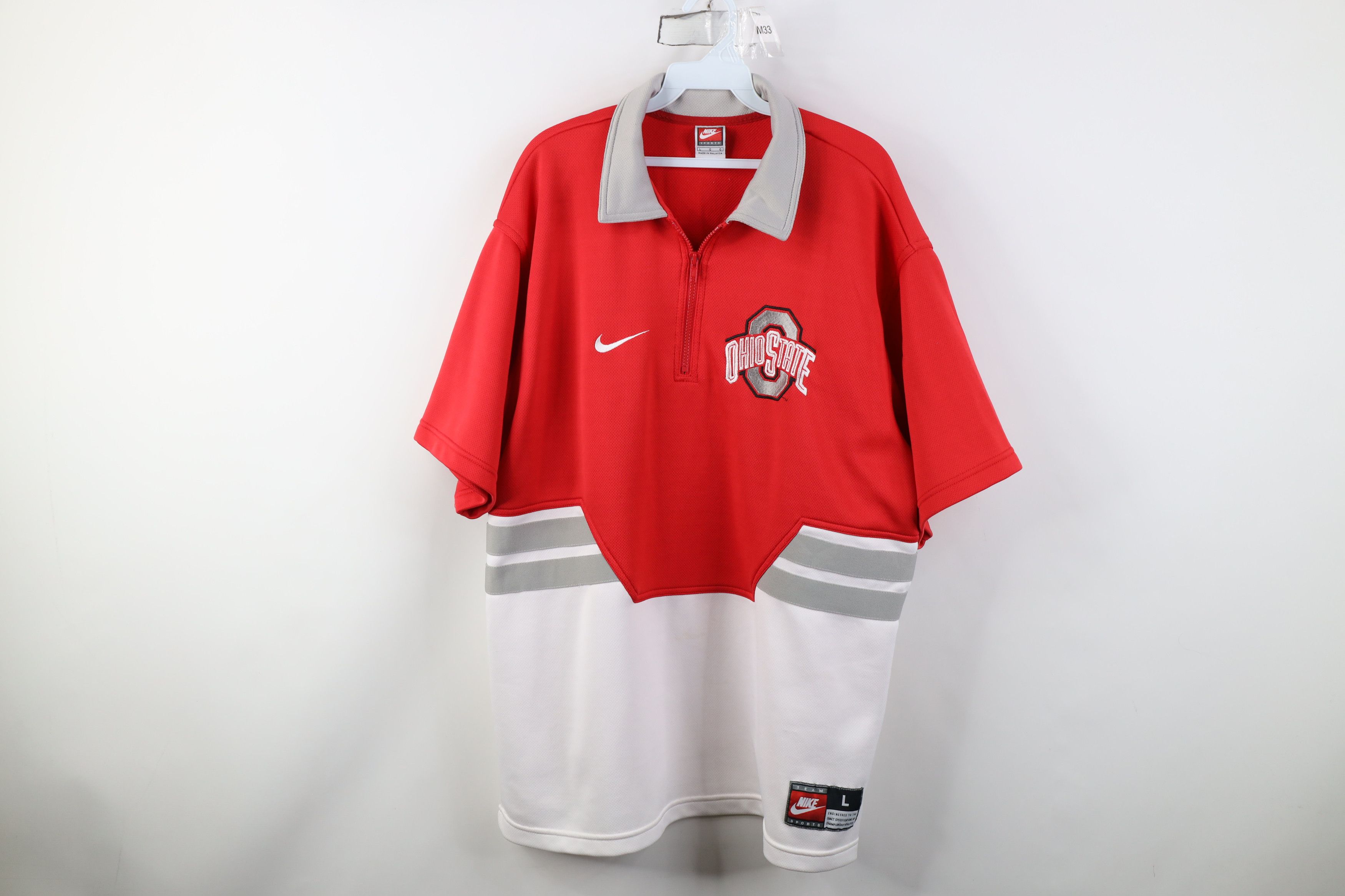Nike Vintage 90s Nike University Basketball Warm Shooting Shirt Size US L / EU 52-54 / 3 - 1 Thumbnail