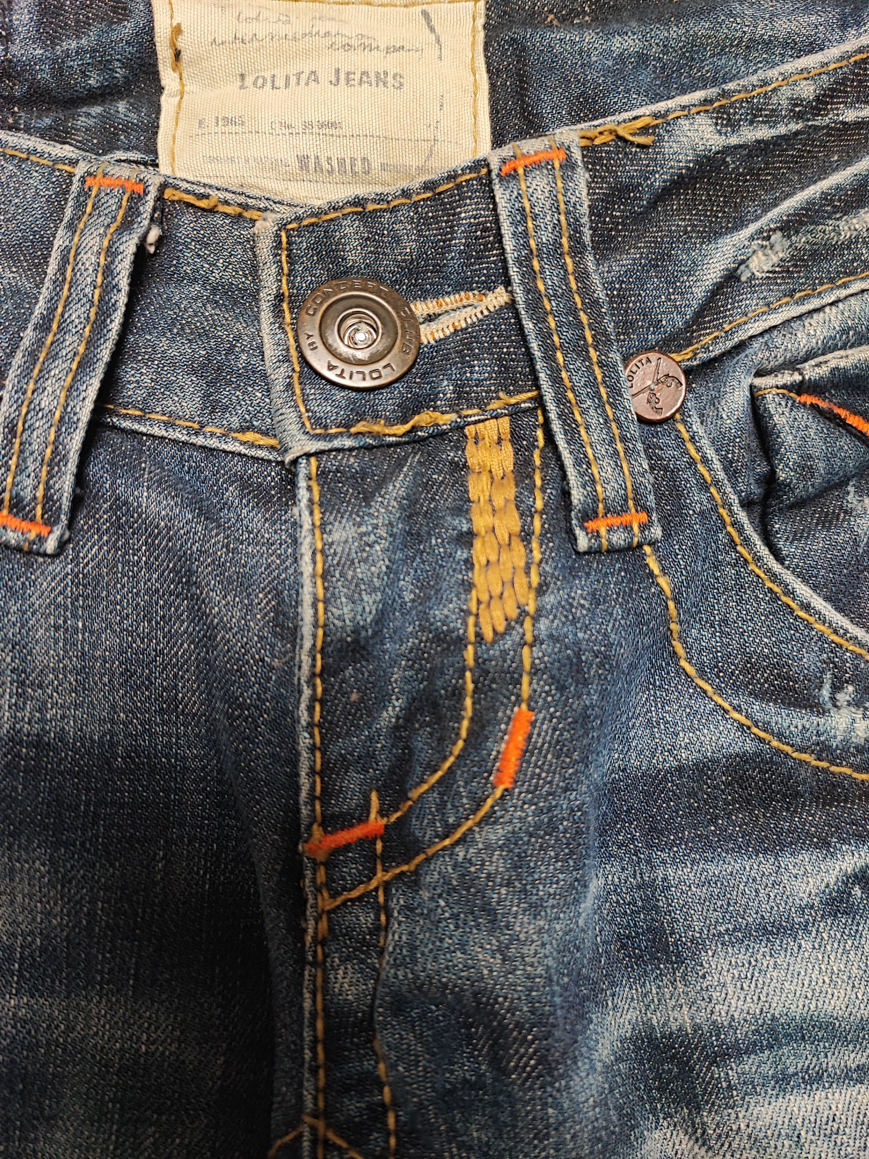 If Six Was Nine Vintage Japanese Flare Lolita Jeans Size 28" / US 6 / IT 42 - 11 Thumbnail