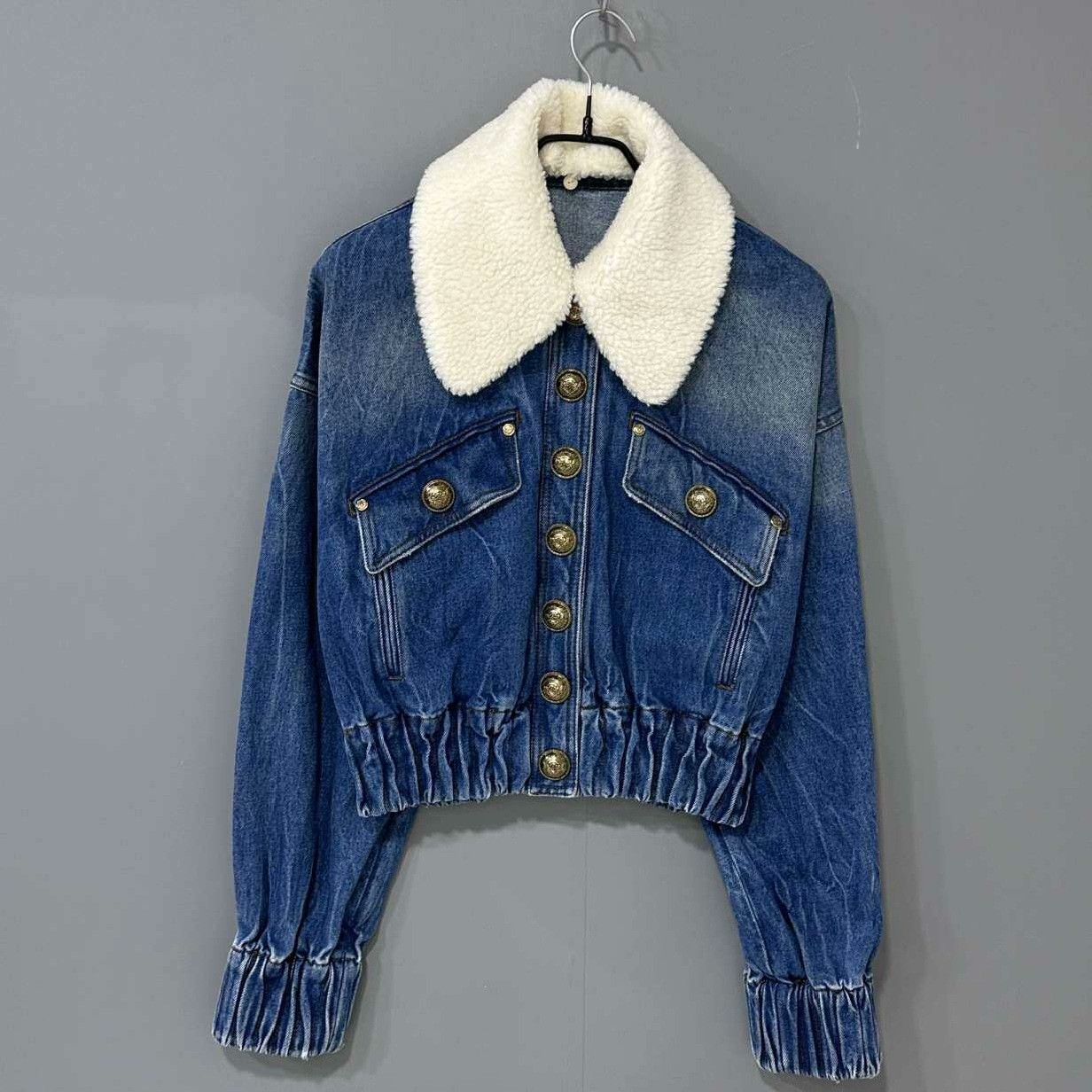 Balmain Balmain Denim Gold Jacket it_38 Women Size XS / US 0-2 / IT 36-38 - 1 Thumbnail