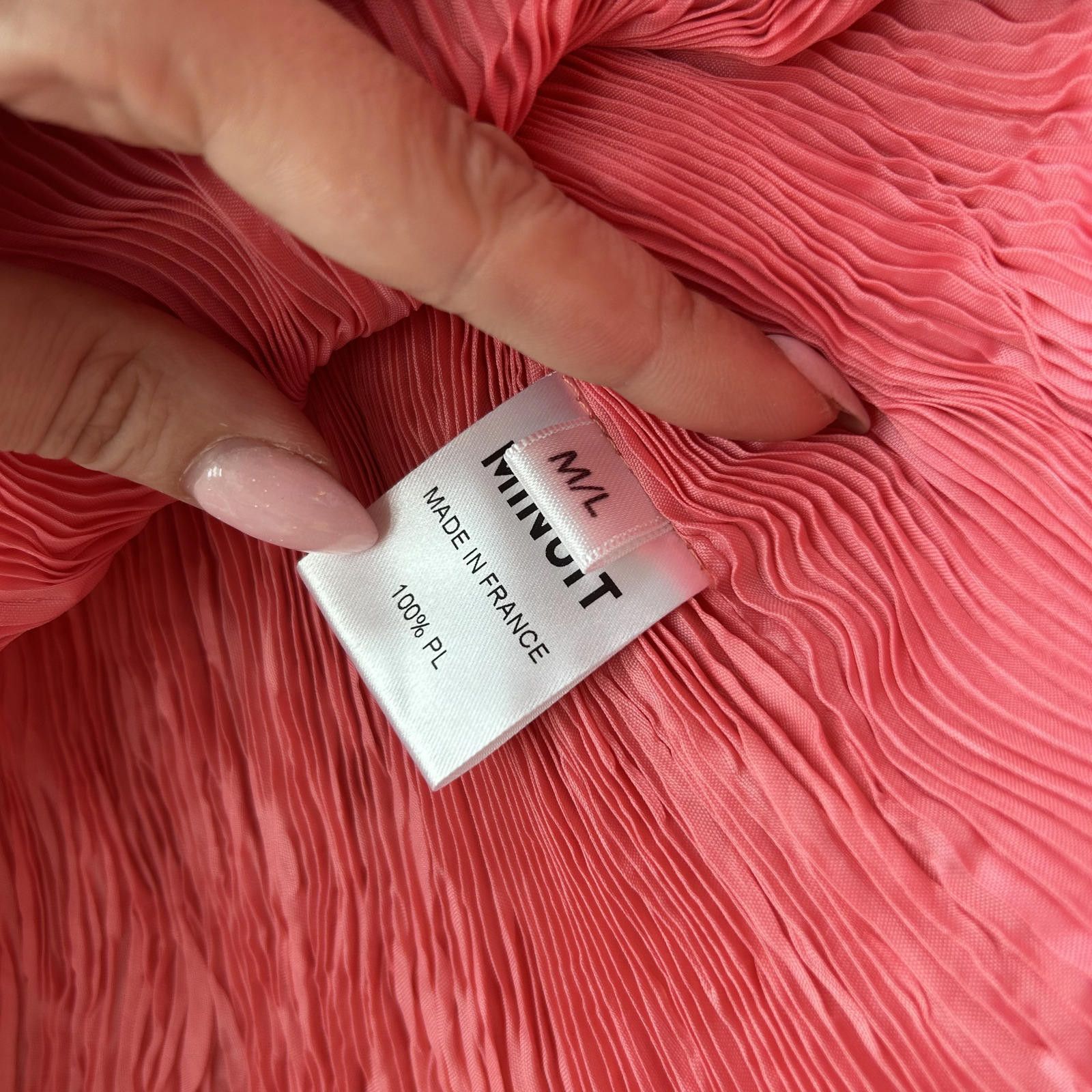 Designer Chic Pink Pleated Midi Dress by MINUIT Size M / US 6-8 / IT 42-44 - 9 Thumbnail