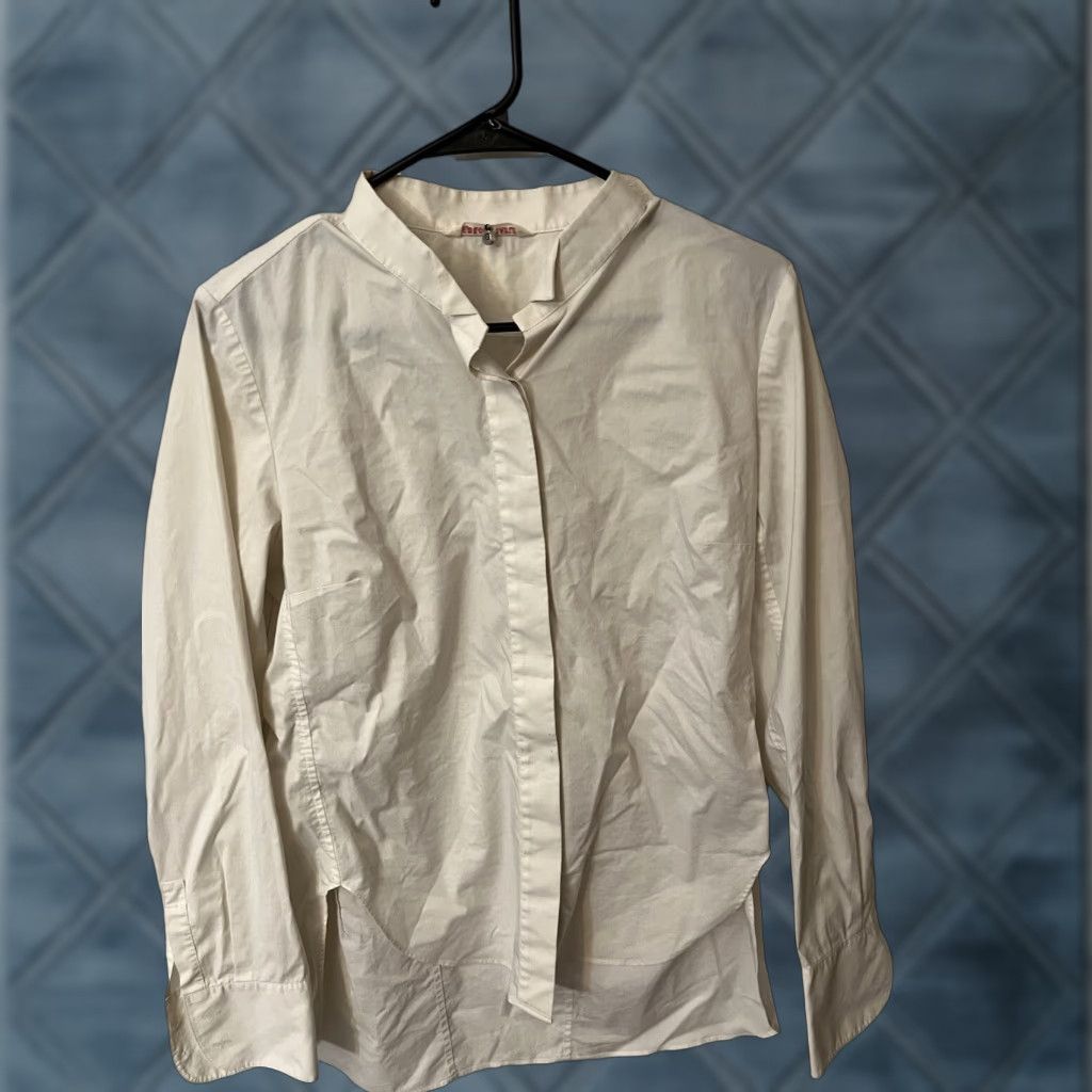 Rebecca Taylor VINTAGE Rebecca Taylor Shirt Women's Size 8 White Long Sleeve Collared Button-Up Casual Office Wear Size M / US 6-8 / IT 42-44 - 1 Thumbnail