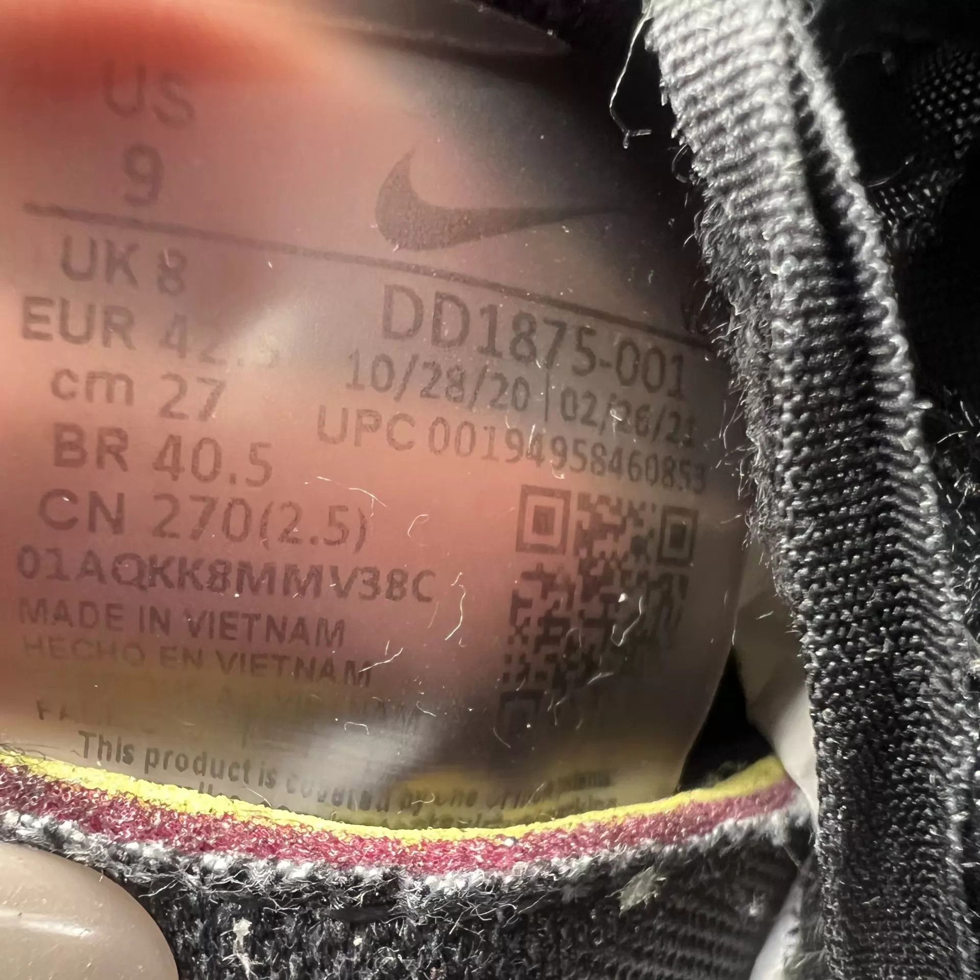Nike sacai vaporwaffle black gum 42.5 new boxed Size US 9.5 / EU 42-43 - 8 Thumbnail