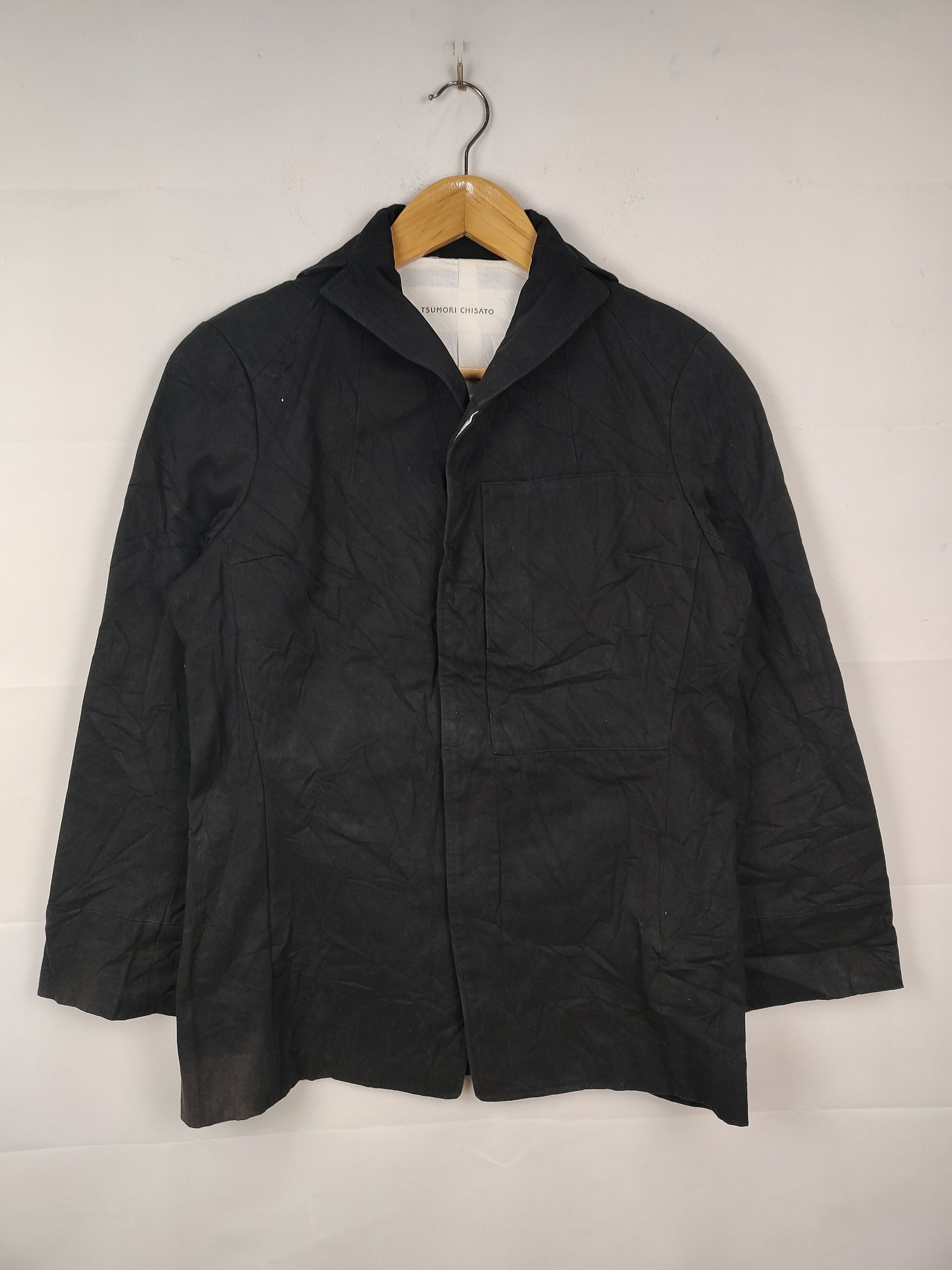 Tsumori Chisato Tsumori Chisato Cotton Navy Collar Jacket Size US S / EU 44-46 / 1 - 1 Thumbnail